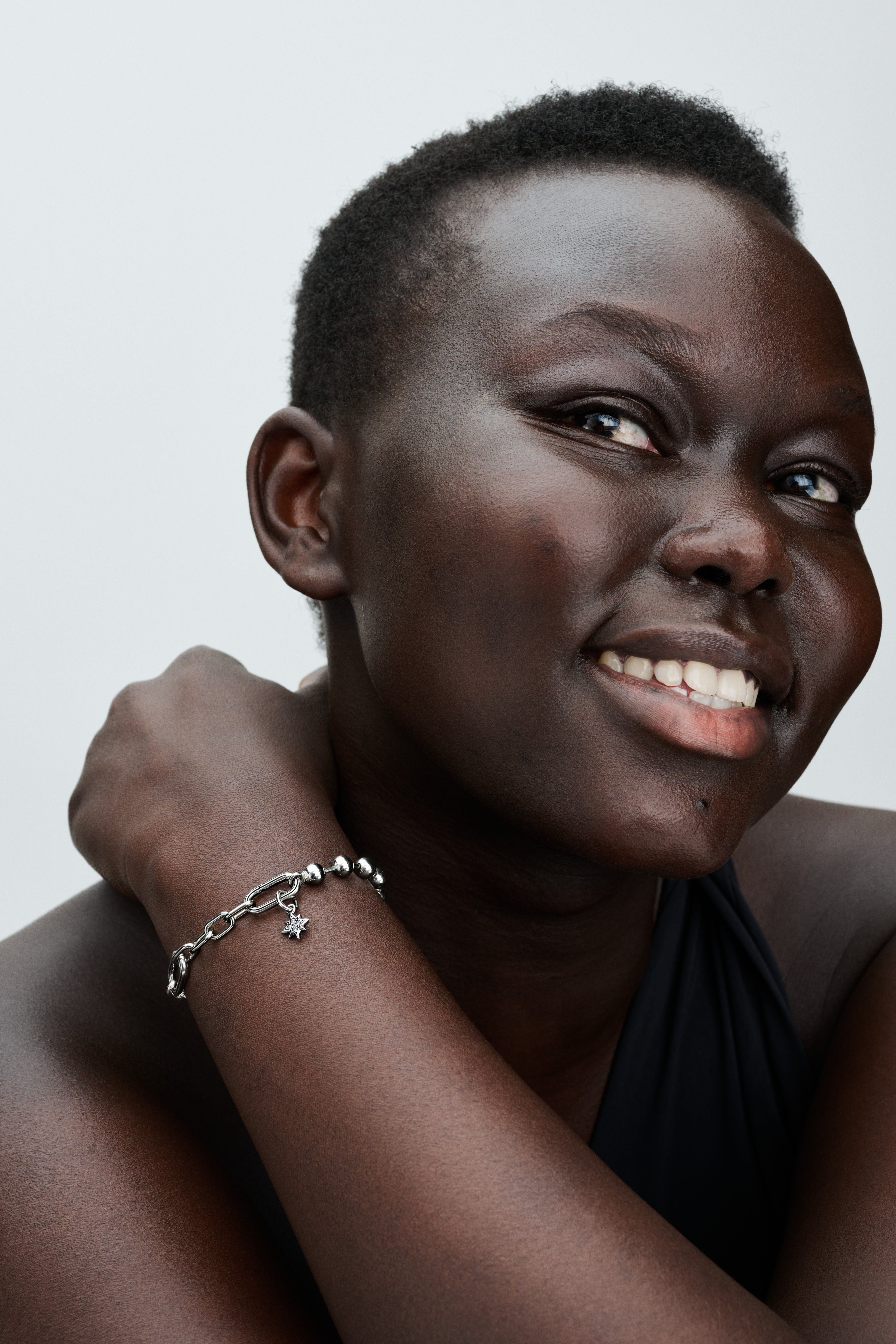 Star Sterling Silver Mini Dangle With Clear Cubic Zirconia