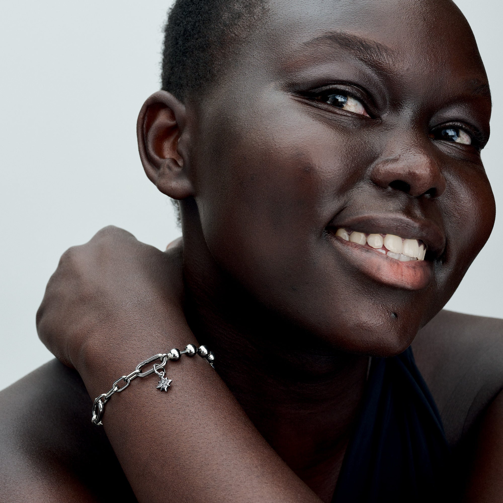 Star Sterling Silver Mini Dangle With Clear Cubic Zirconia