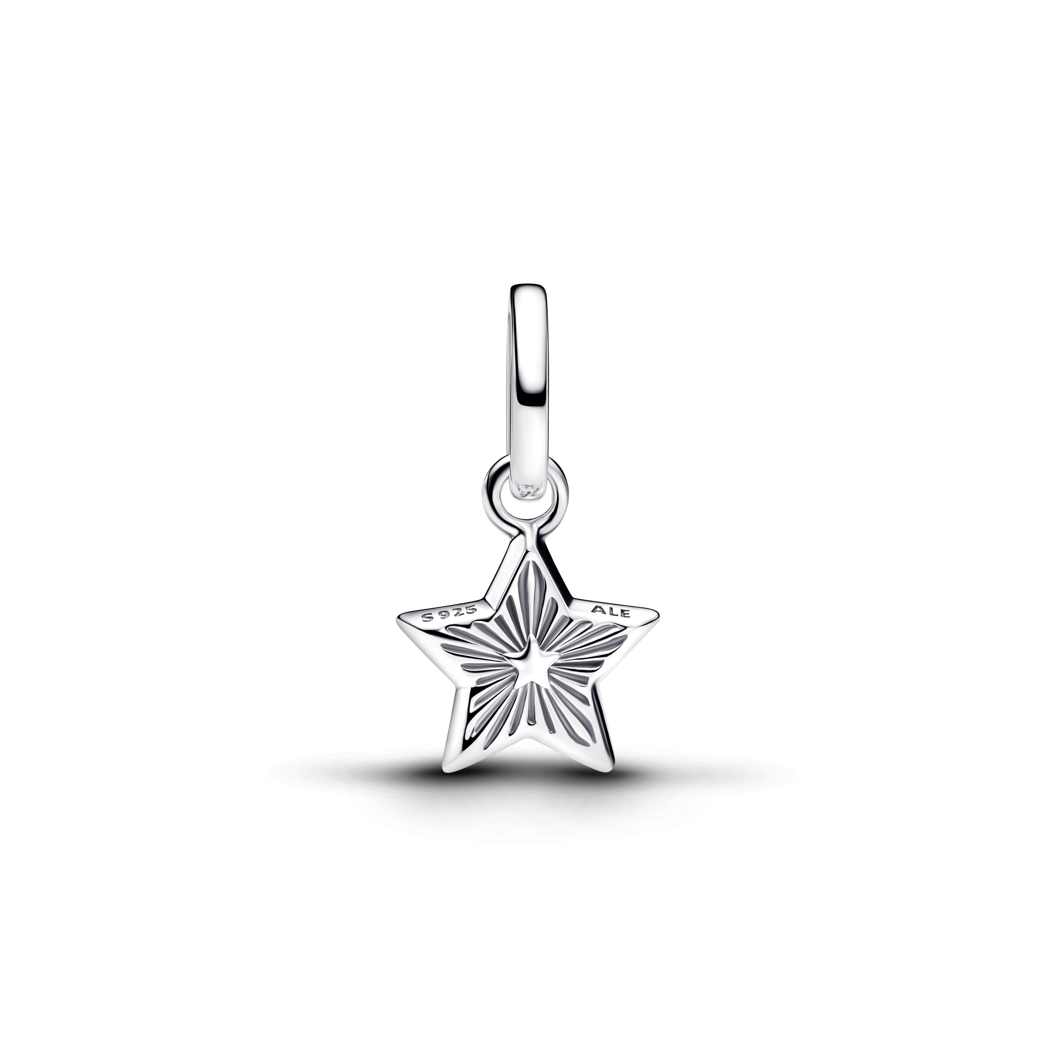 Star Sterling Silver Mini Dangle With Imitation Lapis Lazuli