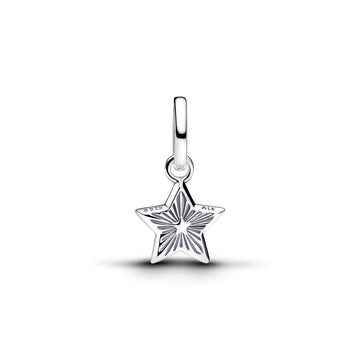 Star Sterling Silver Mini Dangle With Imitation Lapis Lazuli