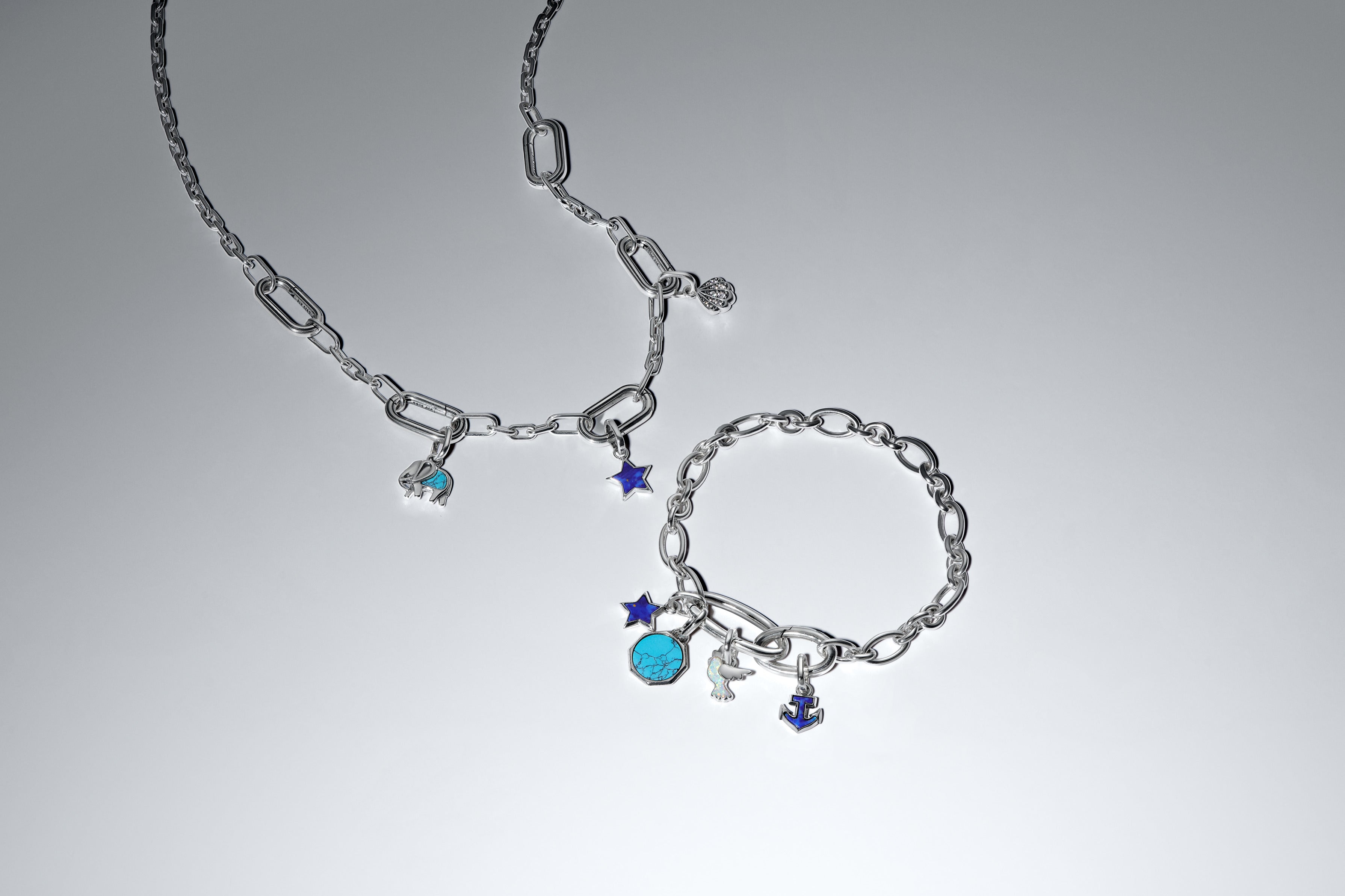 Star Sterling Silver Mini Dangle With Imitation Lapis Lazuli