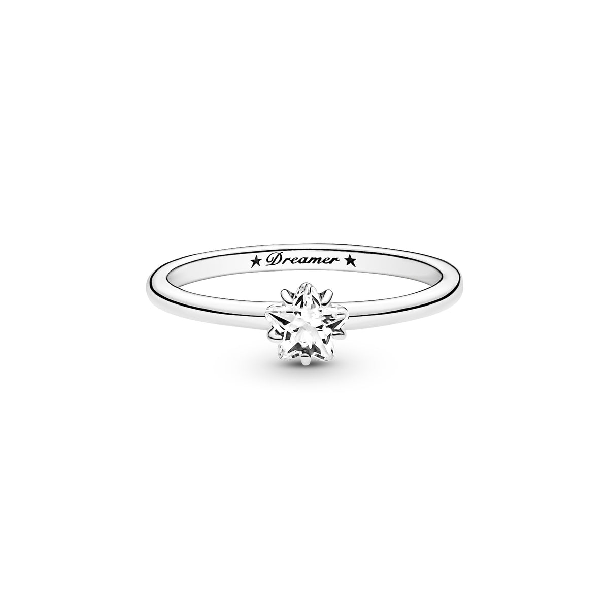 393600c01 Star Sterling Silver Ring With Clear Cubic Zirconia – Pandora Egypt