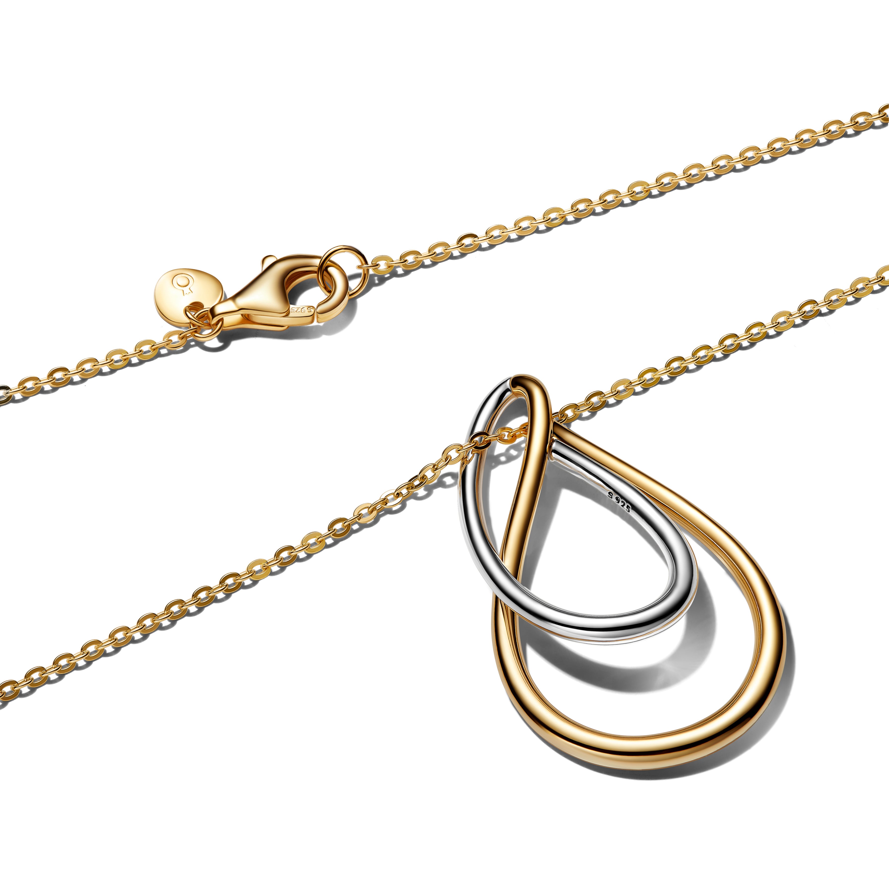 Sterling Silver And 14K Gold-Plated Pedant Necklace