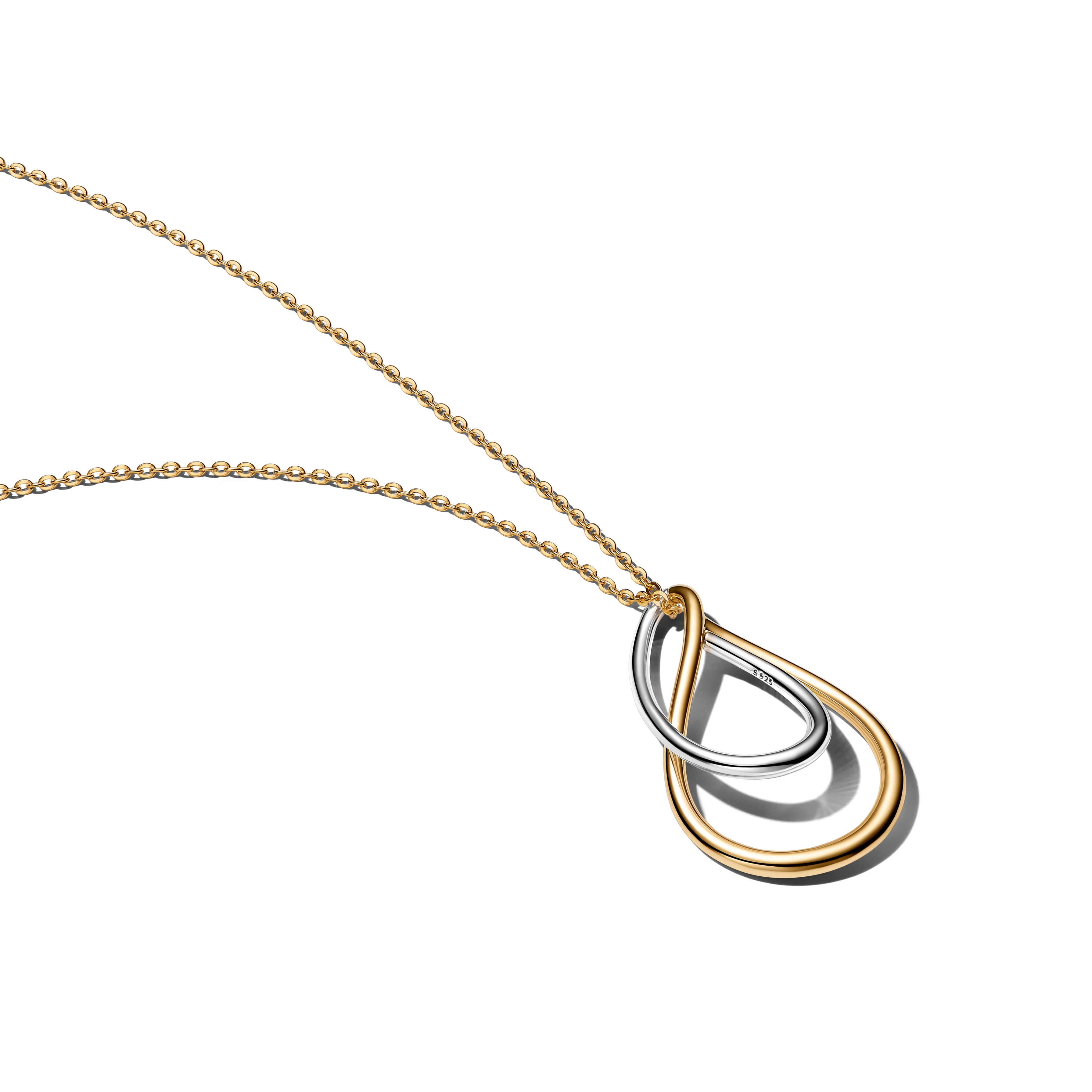Sterling Silver And 14K Gold-Plated Pedant Necklace