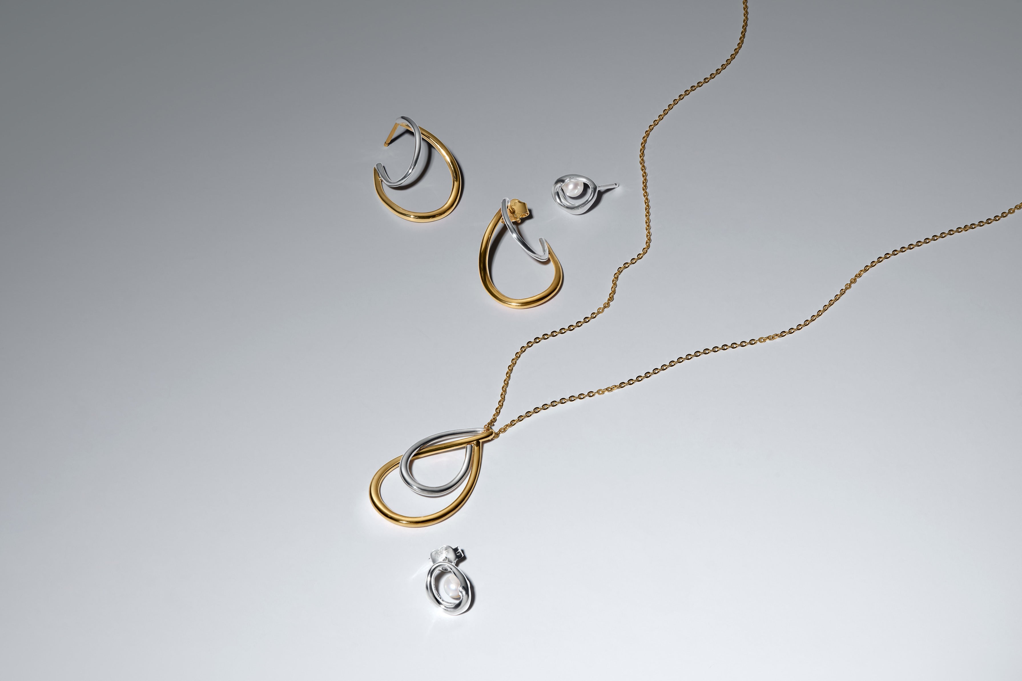 Sterling Silver And 14K Gold-Plated Pedant Necklace