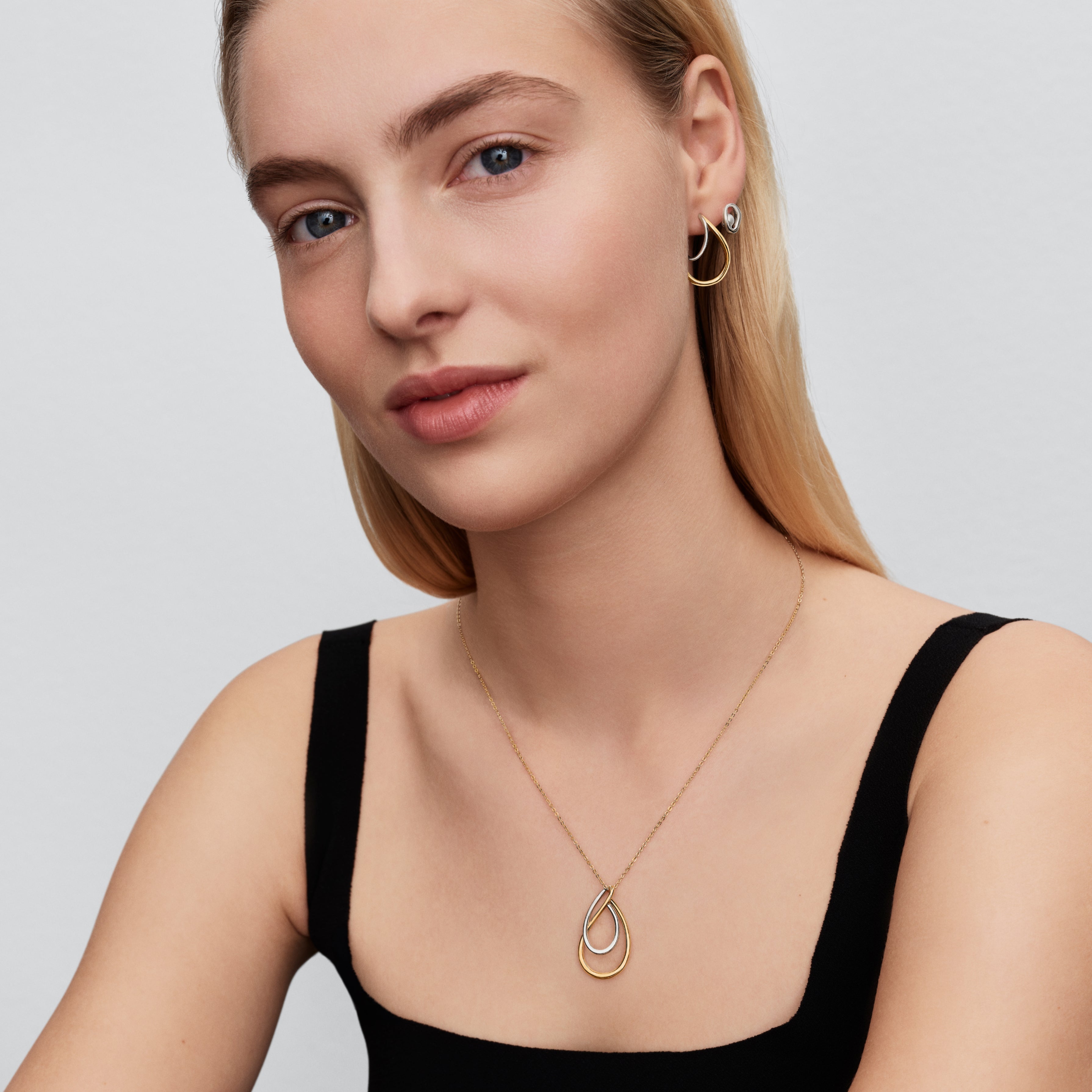 Sterling Silver And 14K Gold-Plated Pedant Necklace