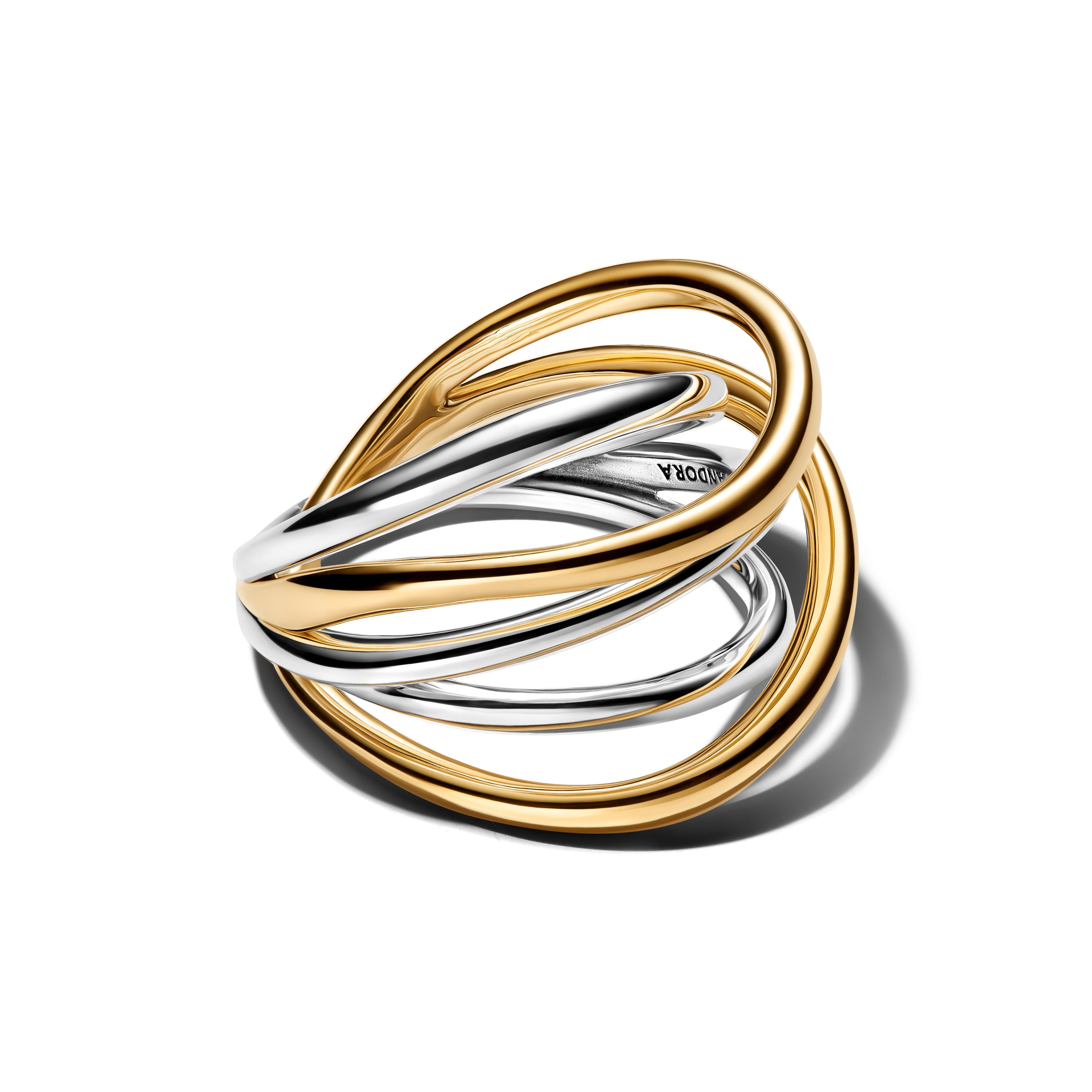 Sterling Silver And 14K Gold-Plated Ring