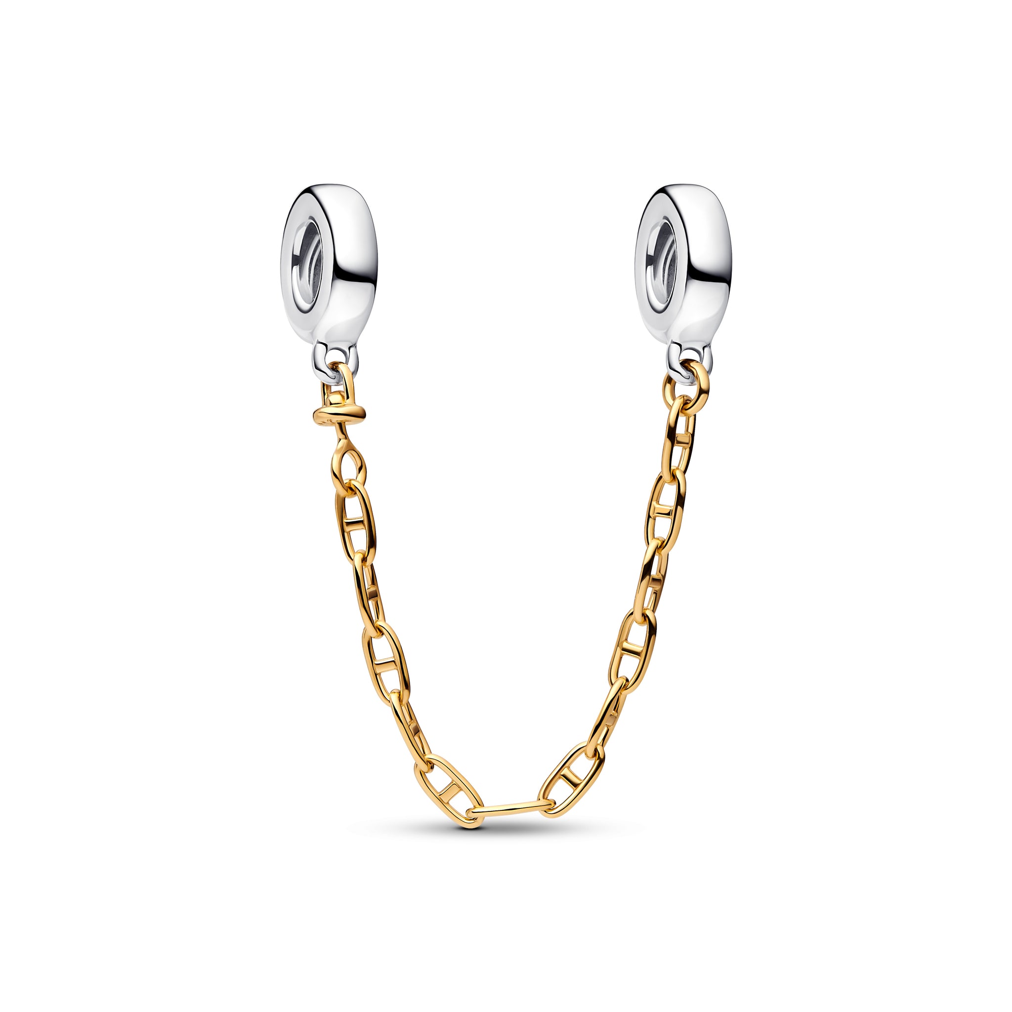 Sterling Silver And 14K Gold-Plated Safety Chain
