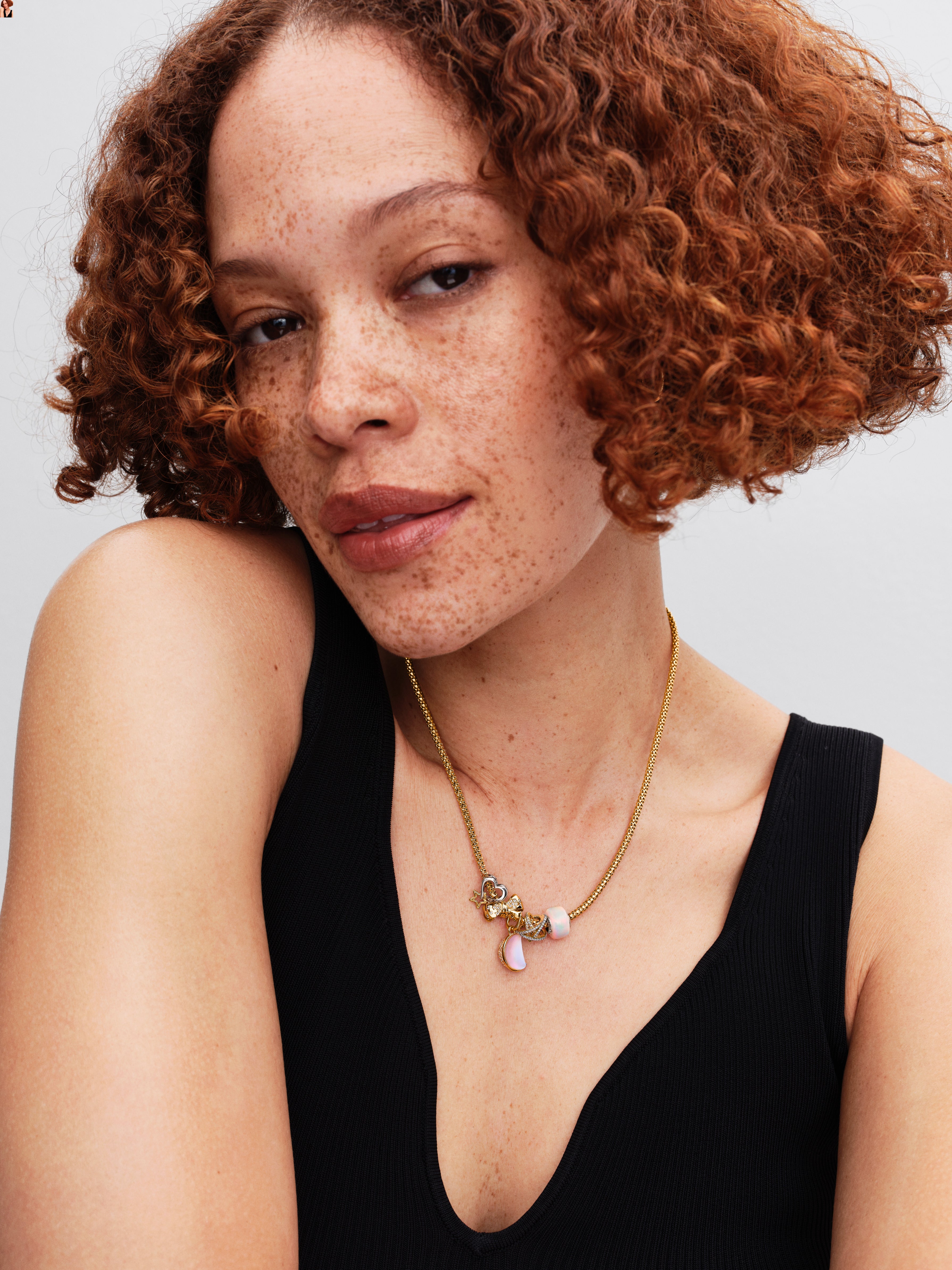 Sterling Silver Charm With Aurora Lab-Grown Opal Resin