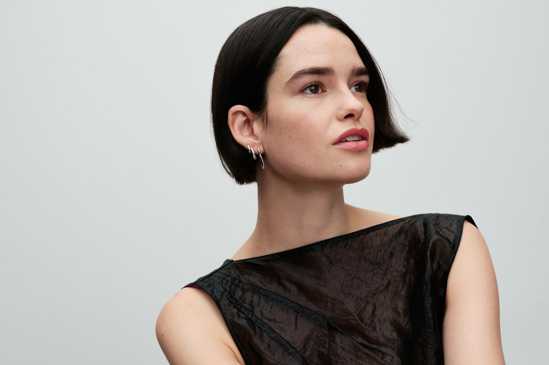 Sterling Silver Huggie Hoop Earrings