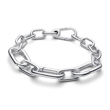 Sterling Silver Link Bracelet With 3 Large Openable Links
