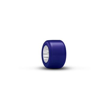 Sterling Silver Mini Charm With Blue Murano Glass