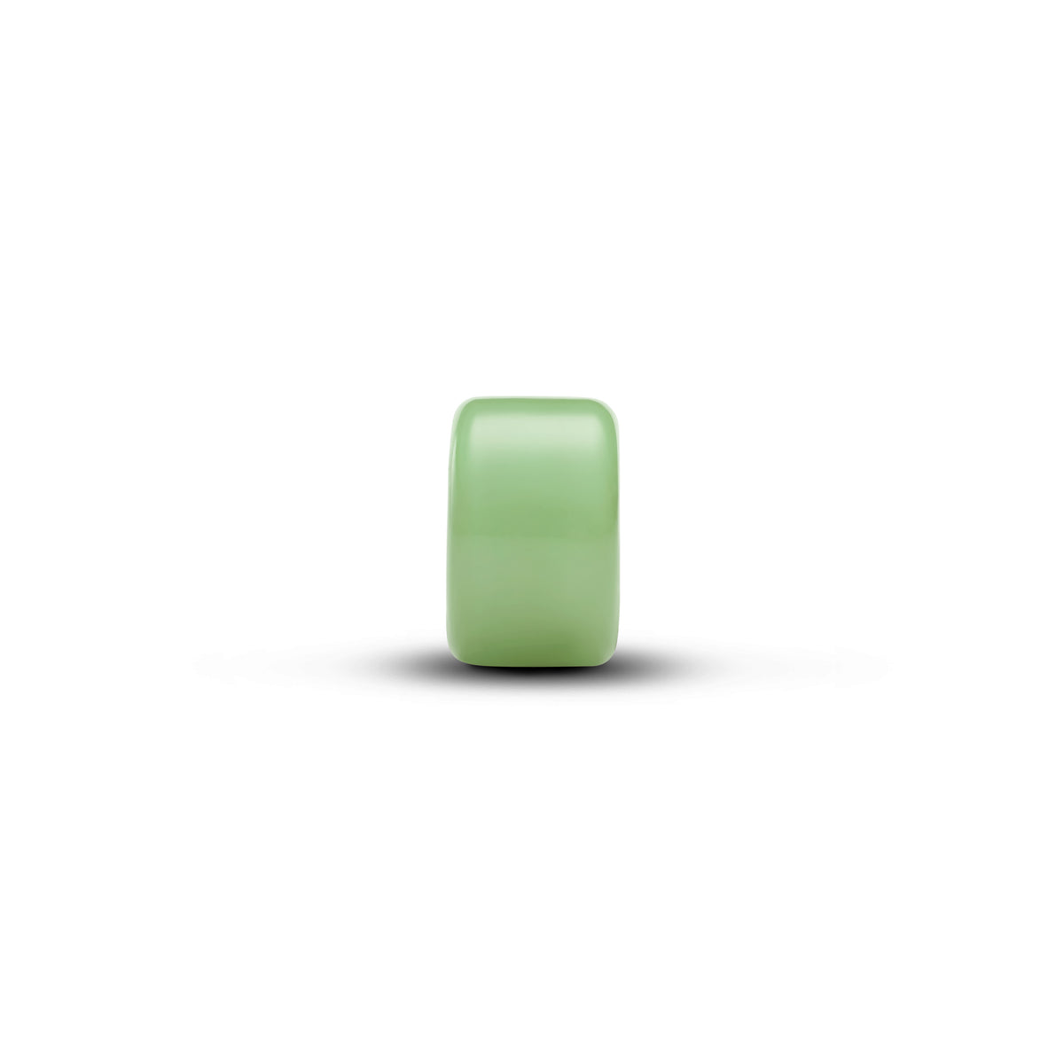 Sterling Silver Mini Charm With Green Murano Glass