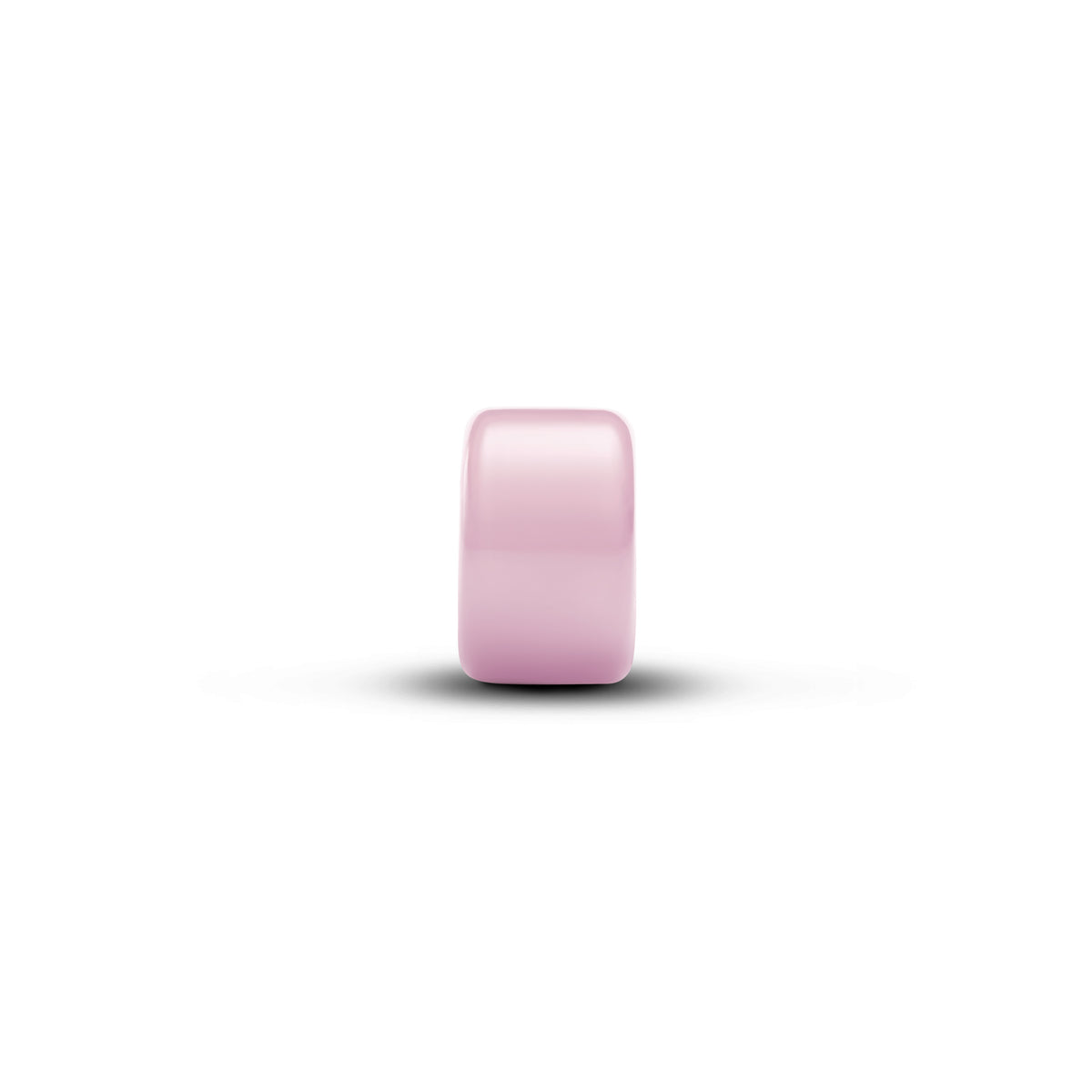 Sterling Silver Mini Charm With Pink Murano Glass