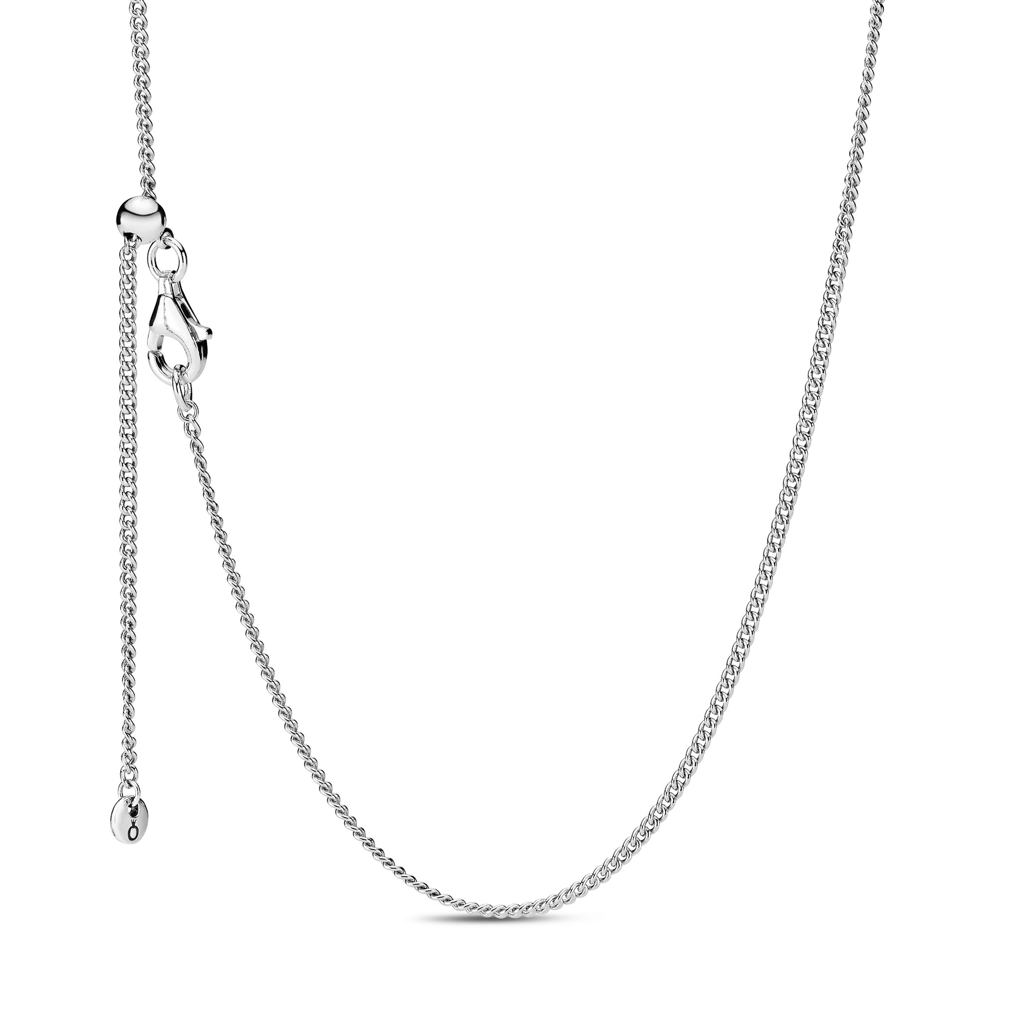 Sterling Silver Necklace With Sliding Clasp