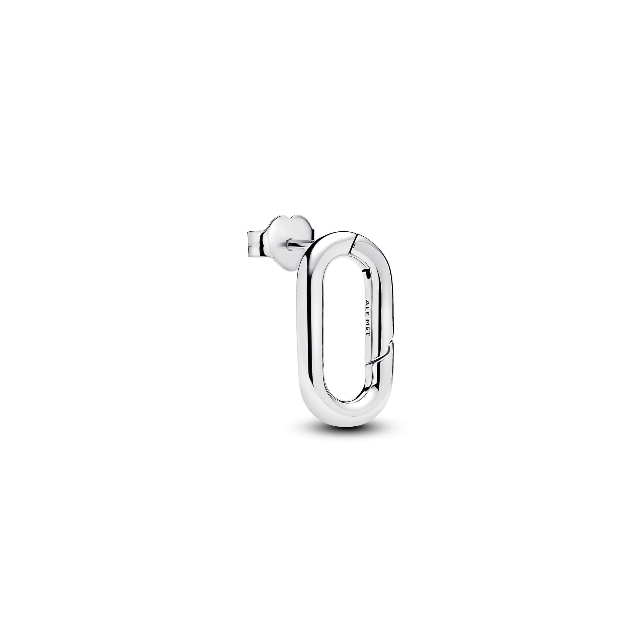 Sterling Silver Openable Link Stud Earring