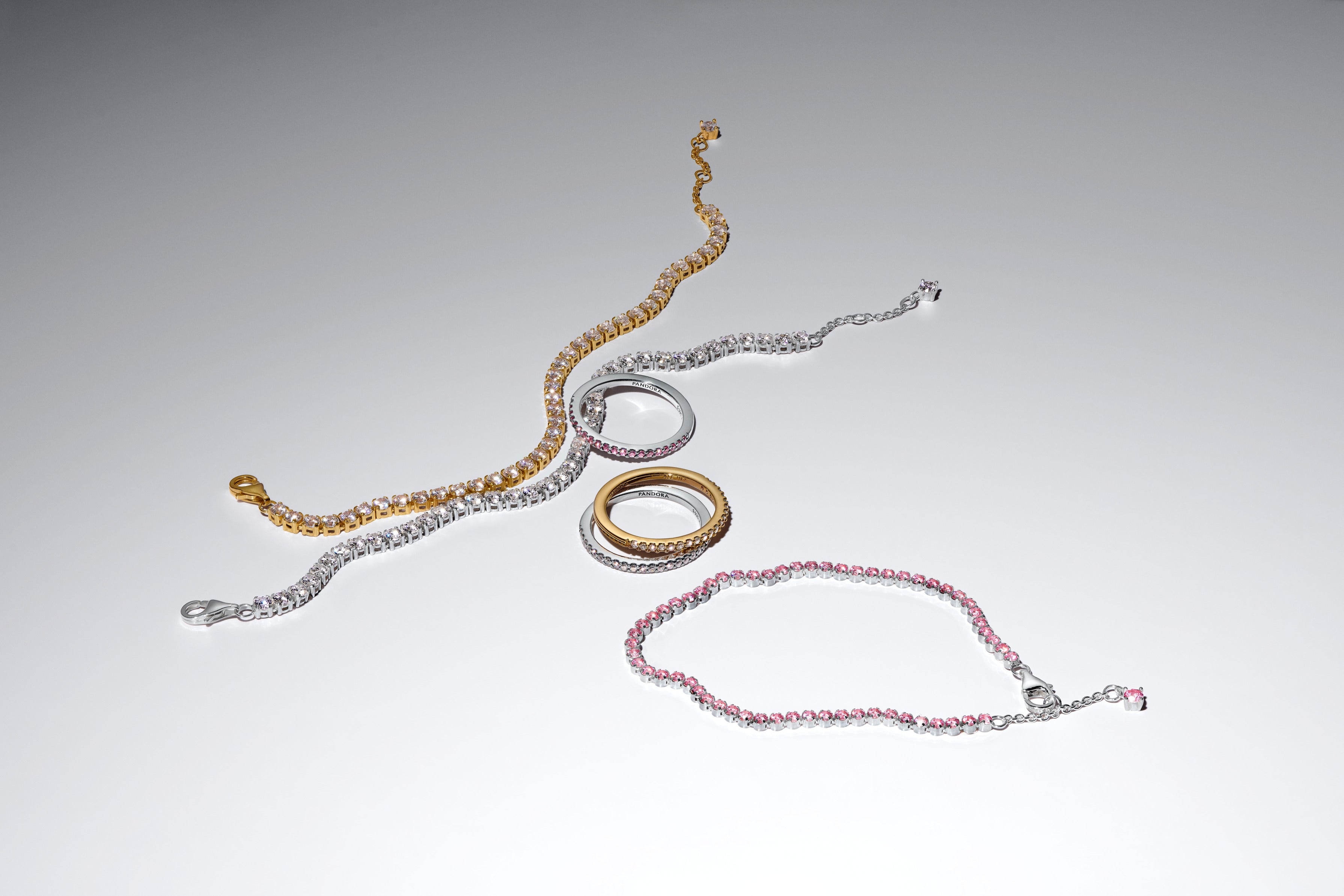 Sterling Silver Ring With Fancy Pink Cubic Zirconia