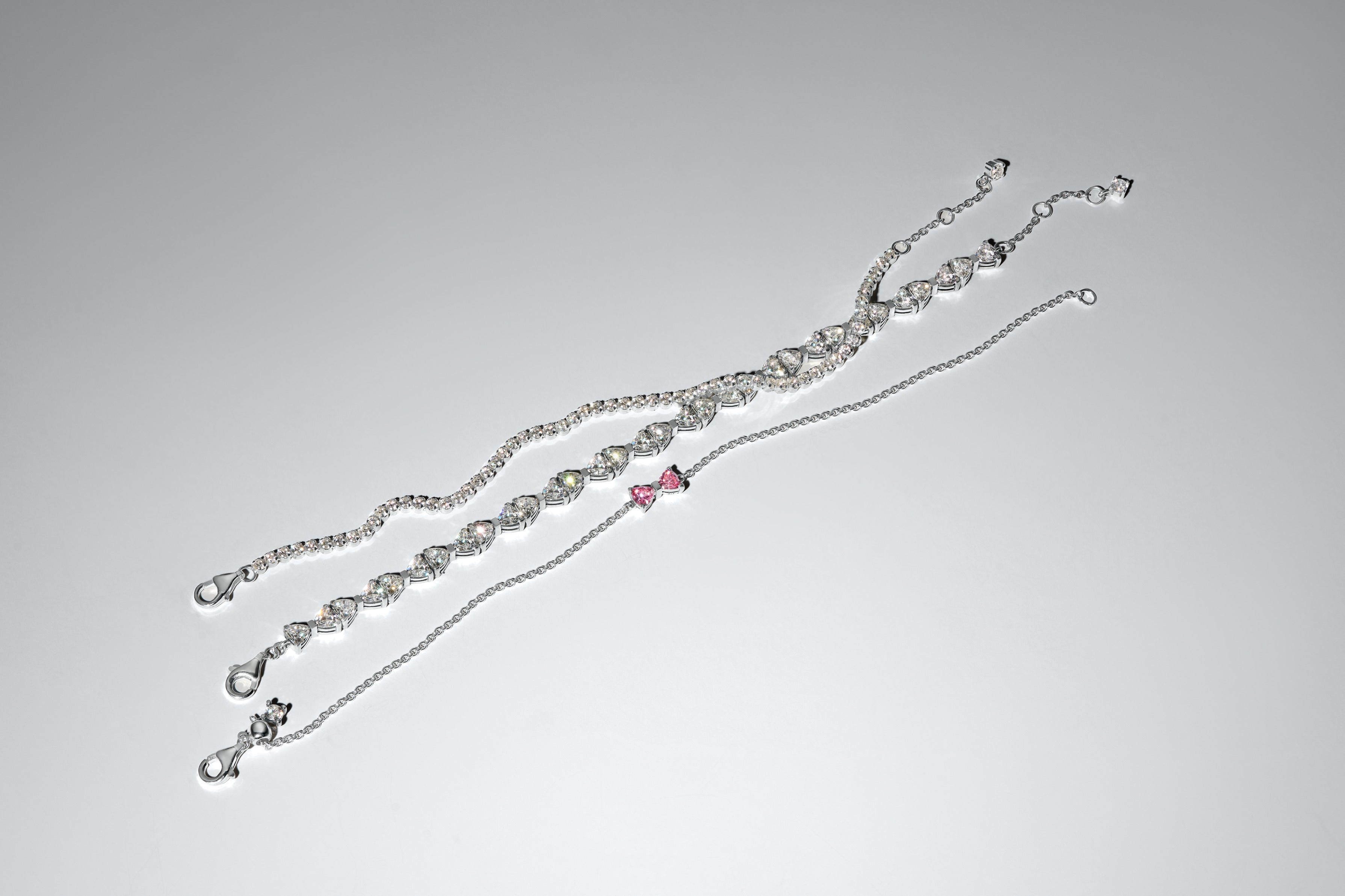 Sterling Silver Tennis Bracelet With Clear Cubic Zirconia
