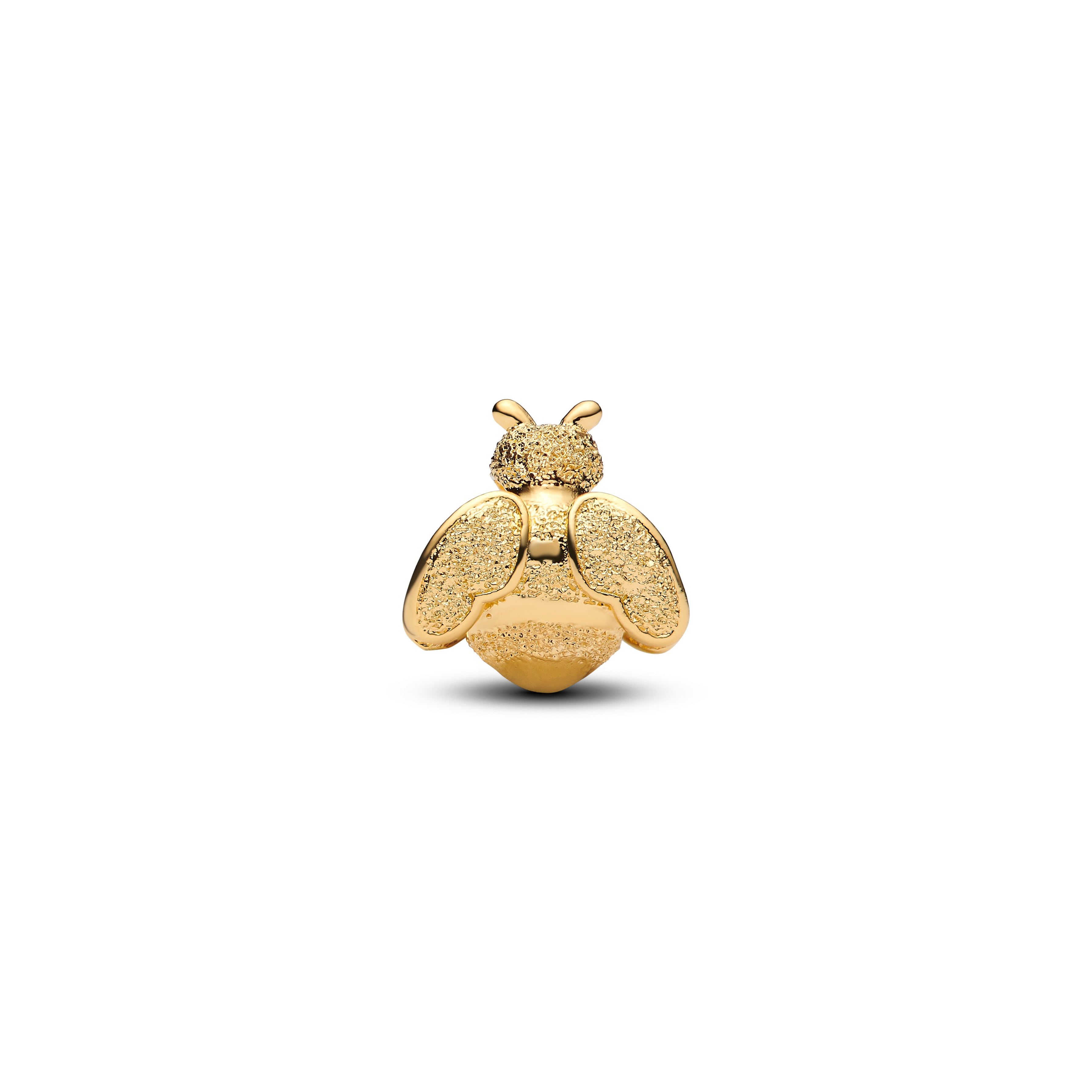 Textured Bee 14K Gold-Plated Mini Charm