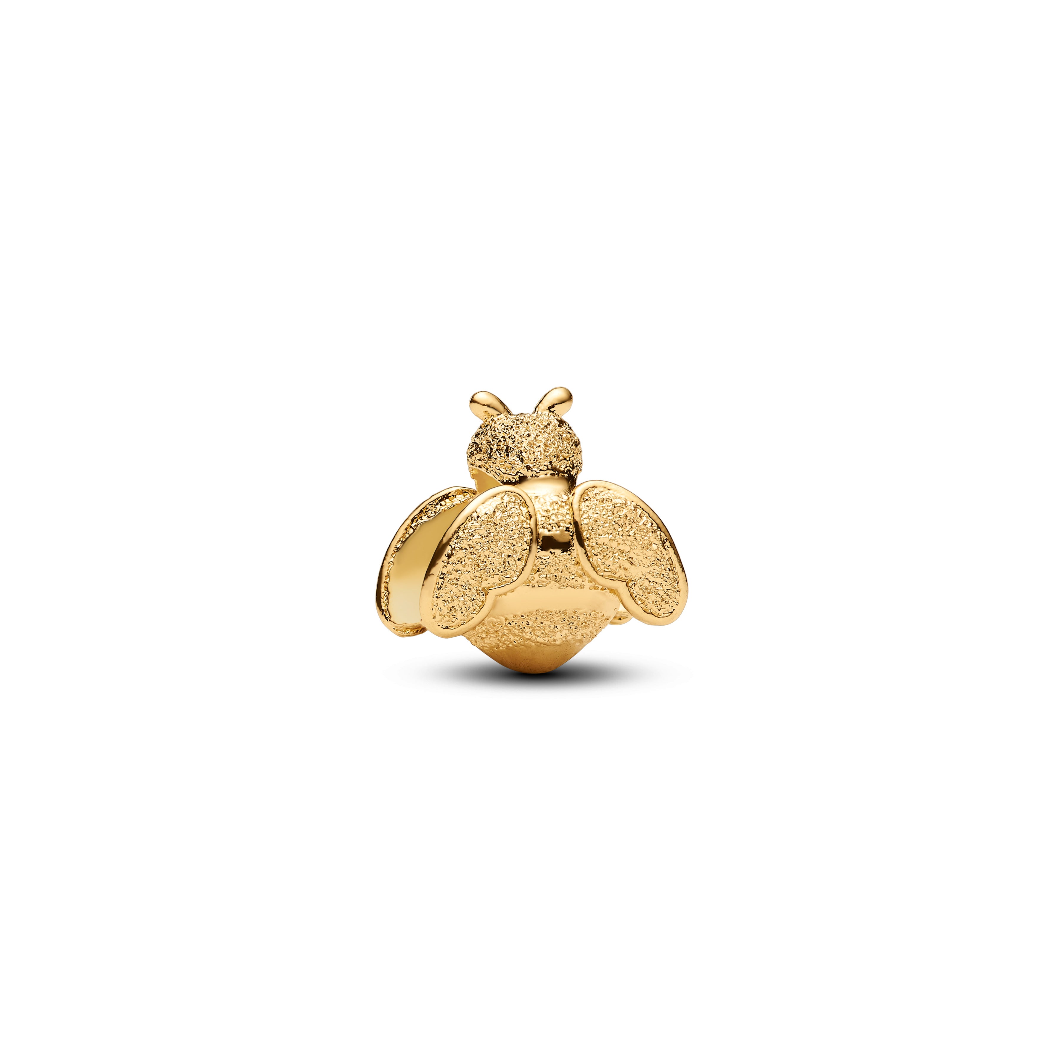 Textured Bee 14K Gold-Plated Mini Charm