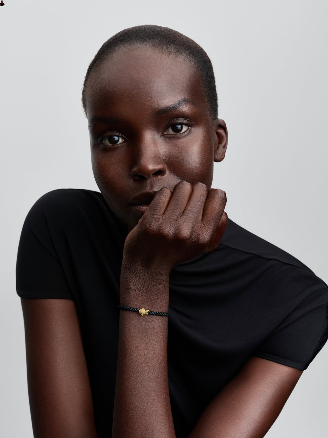 Textured Fish 14K Gold-Plated Mini Charm