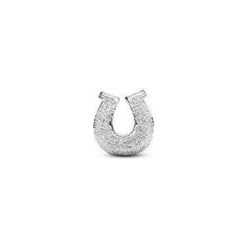 Textured Horseshoe Sterling Silver Mini Charm
