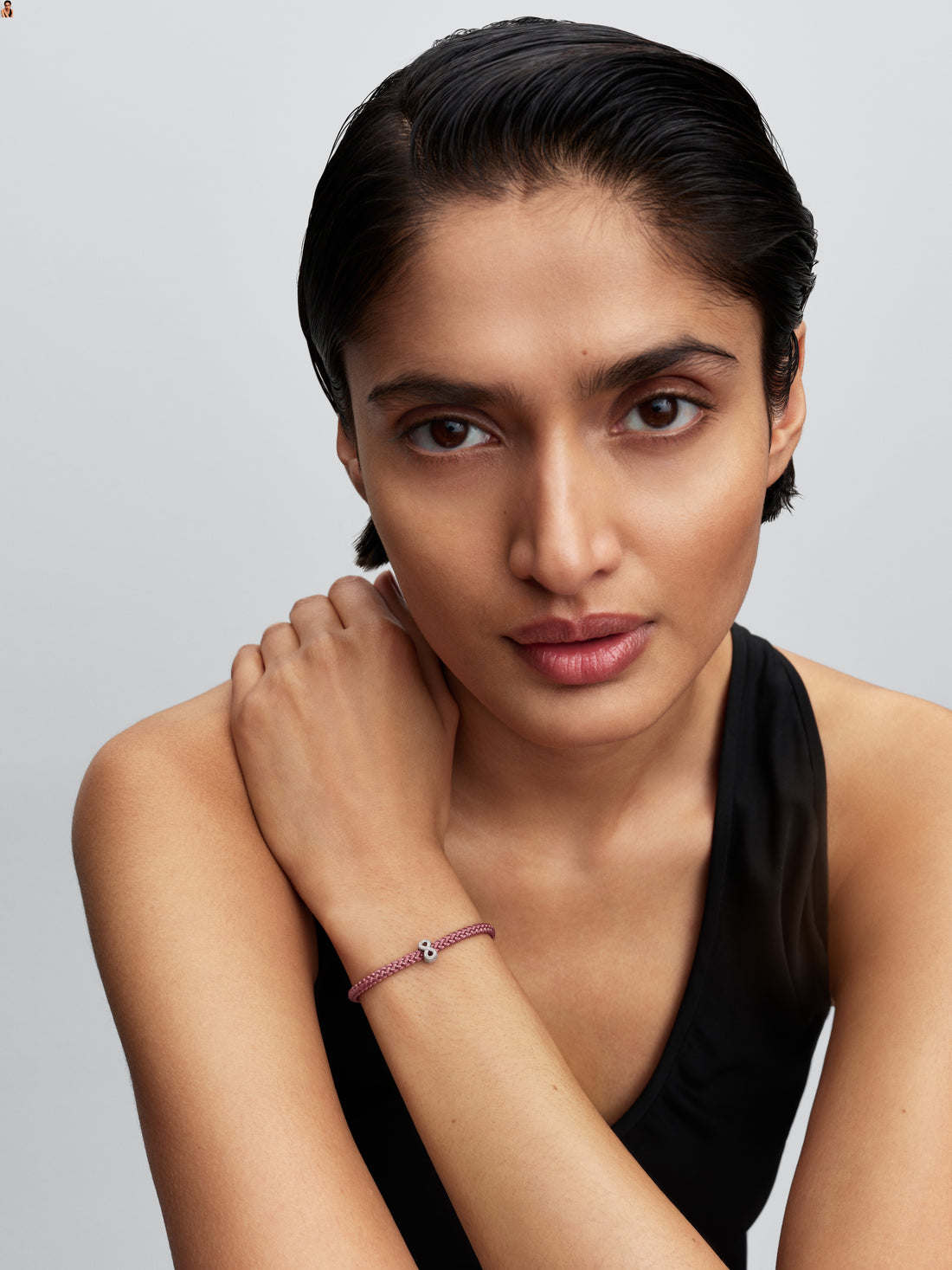 Textured Infinity Sterling Silver Mini Charm