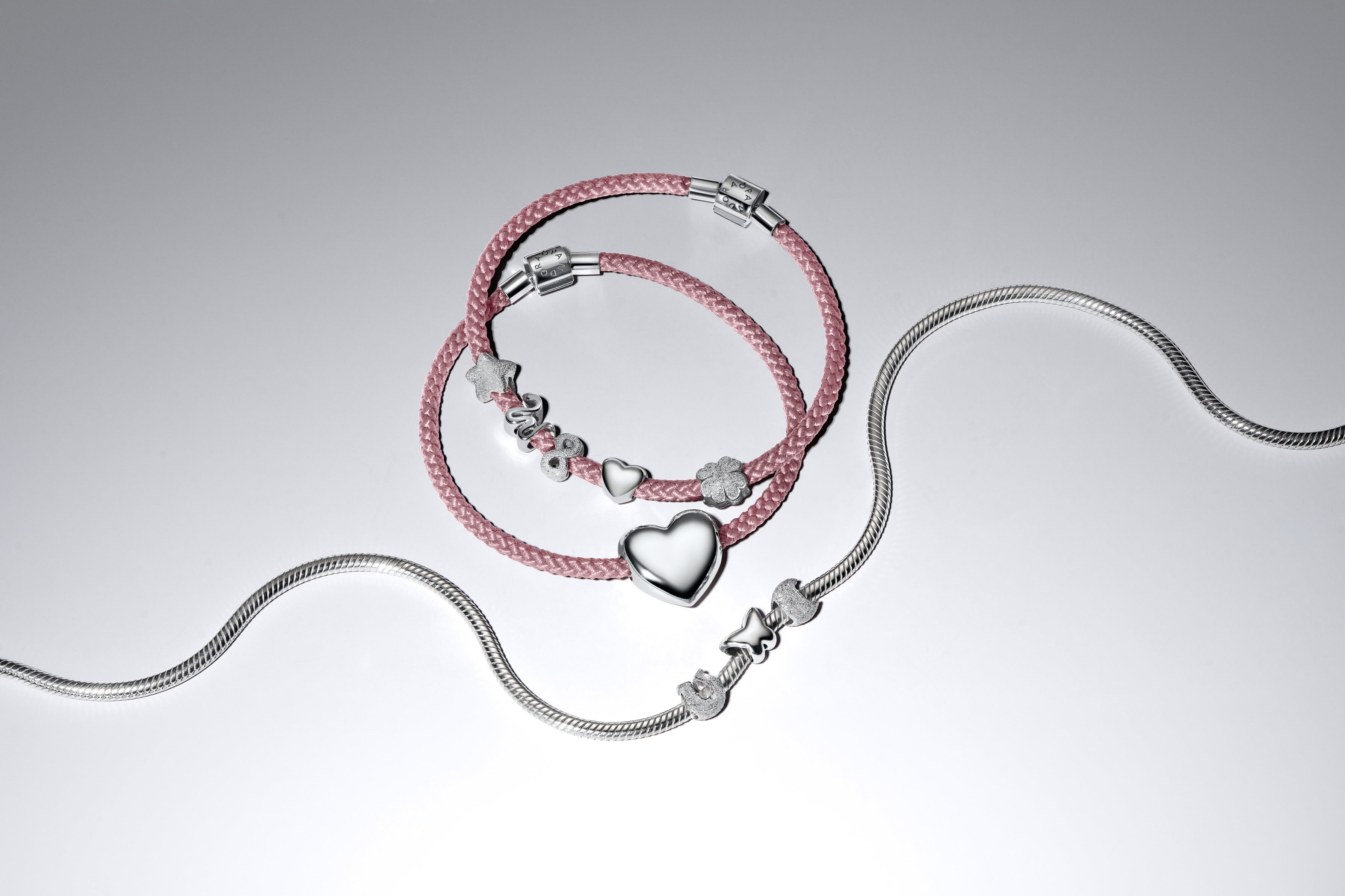 Textured Infinity Sterling Silver Mini Charm