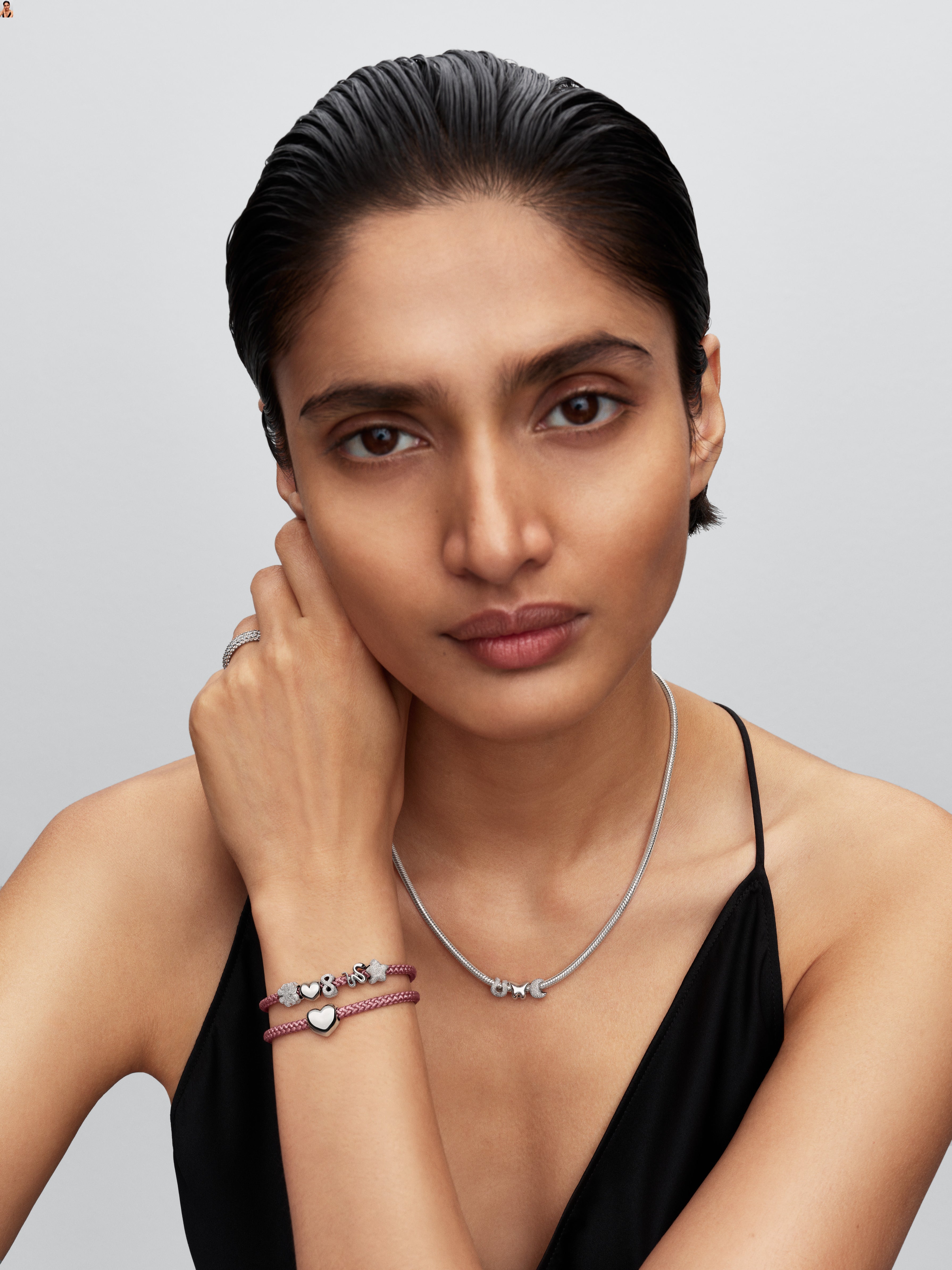 Textured Infinity Sterling Silver Mini Charm