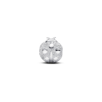 Textured Ladybird Sterling Silver Mini Charm