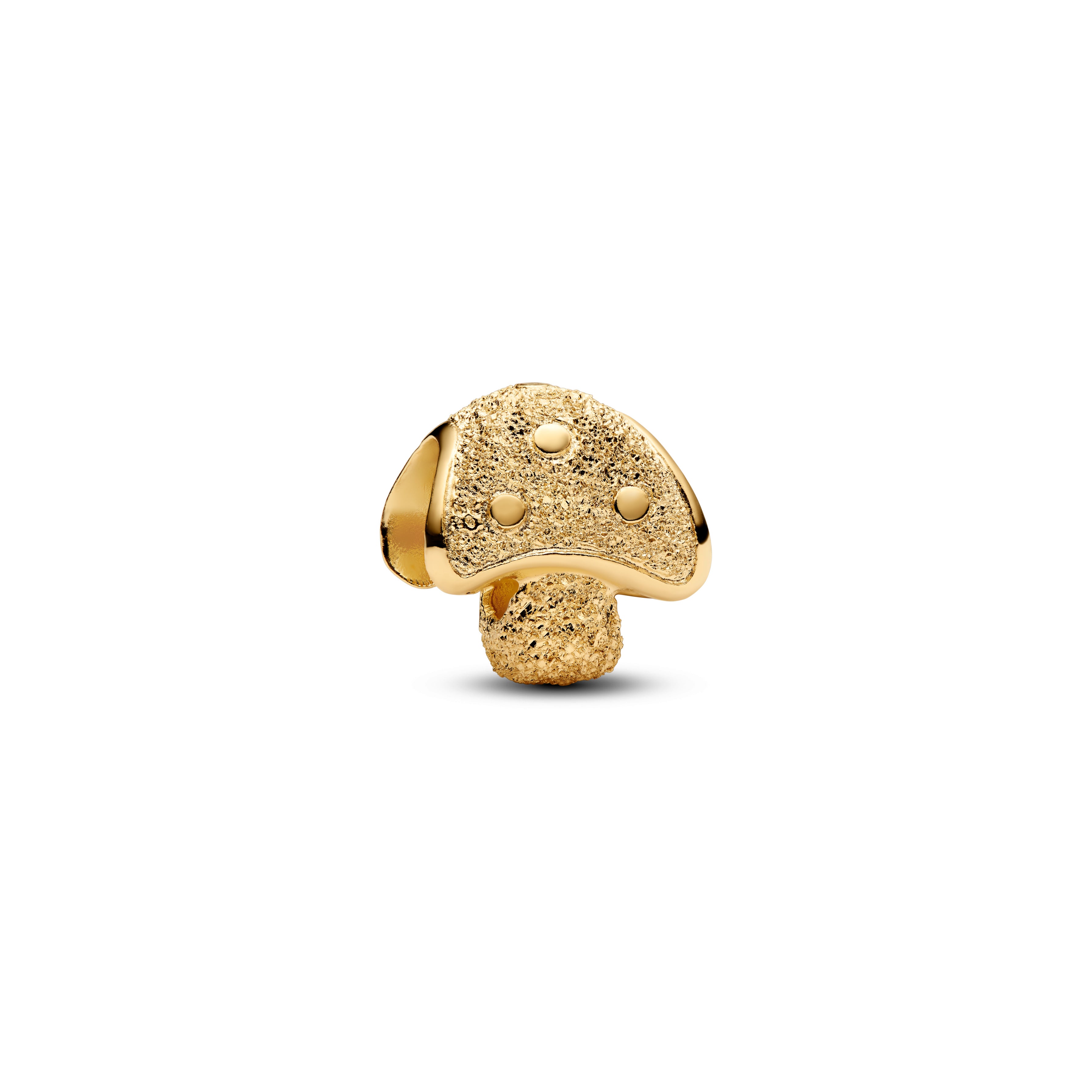 Textured Mushroom 14K Gold-Plated Mini Charm