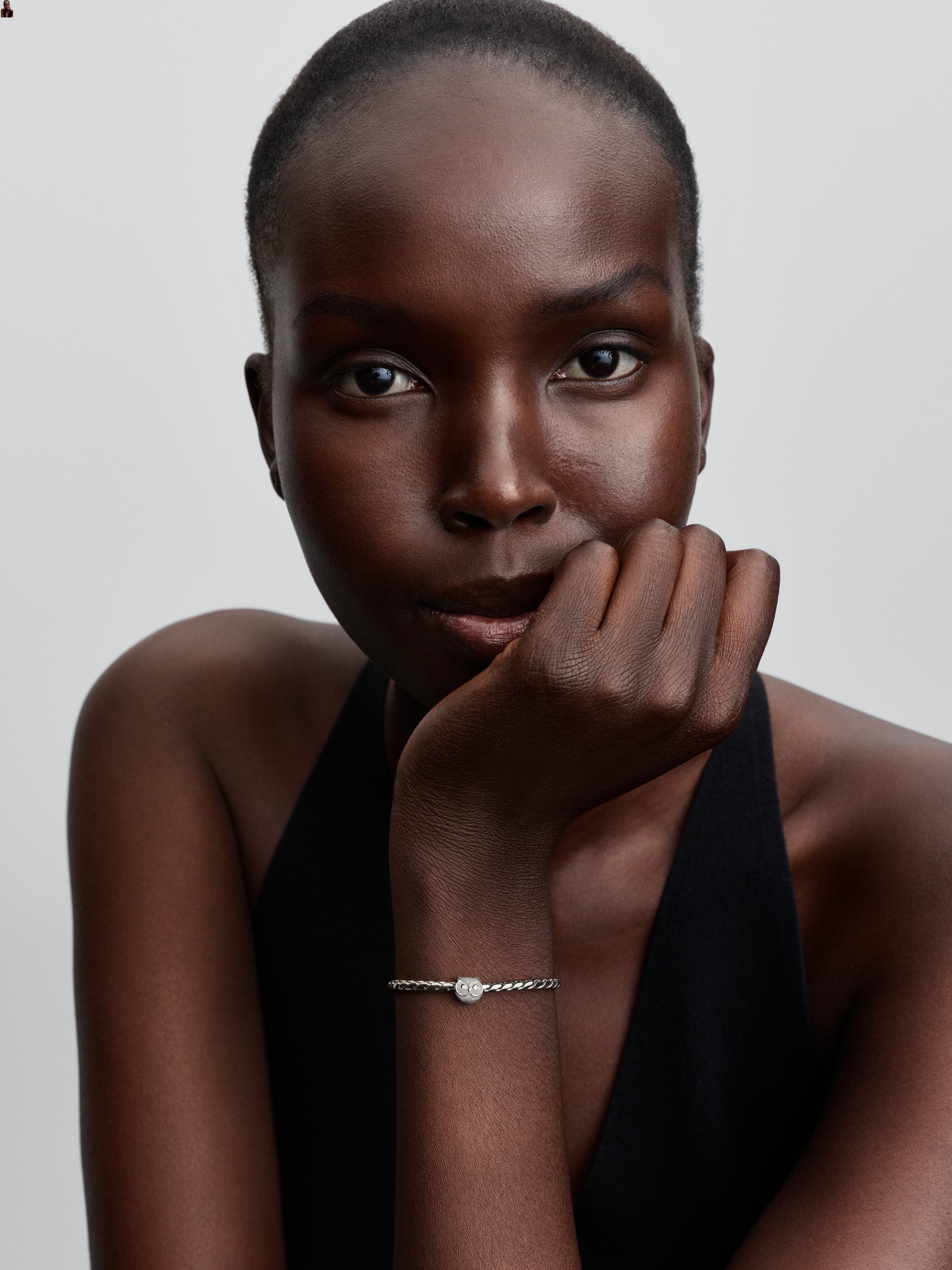 Textured Owl Sterling Silver Mini Charm