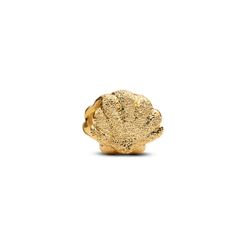 Textured Shell 14K Gold-Plated Mini Charm