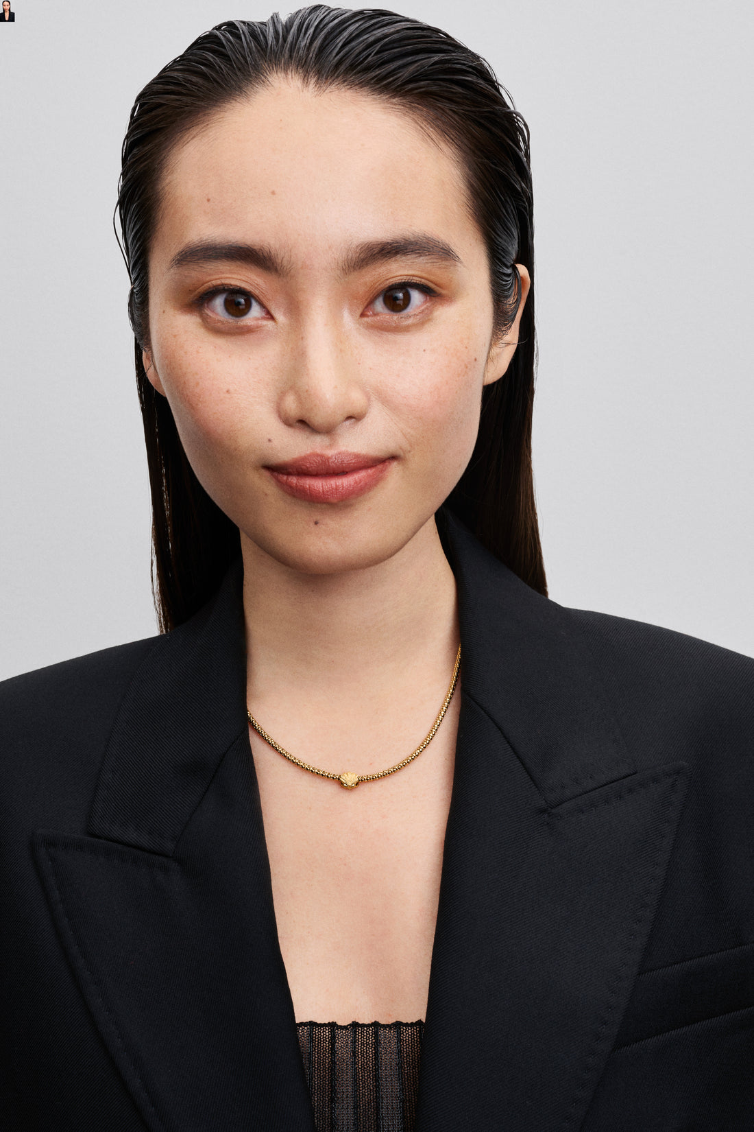 Textured Shell 14K Gold-Plated Mini Charm