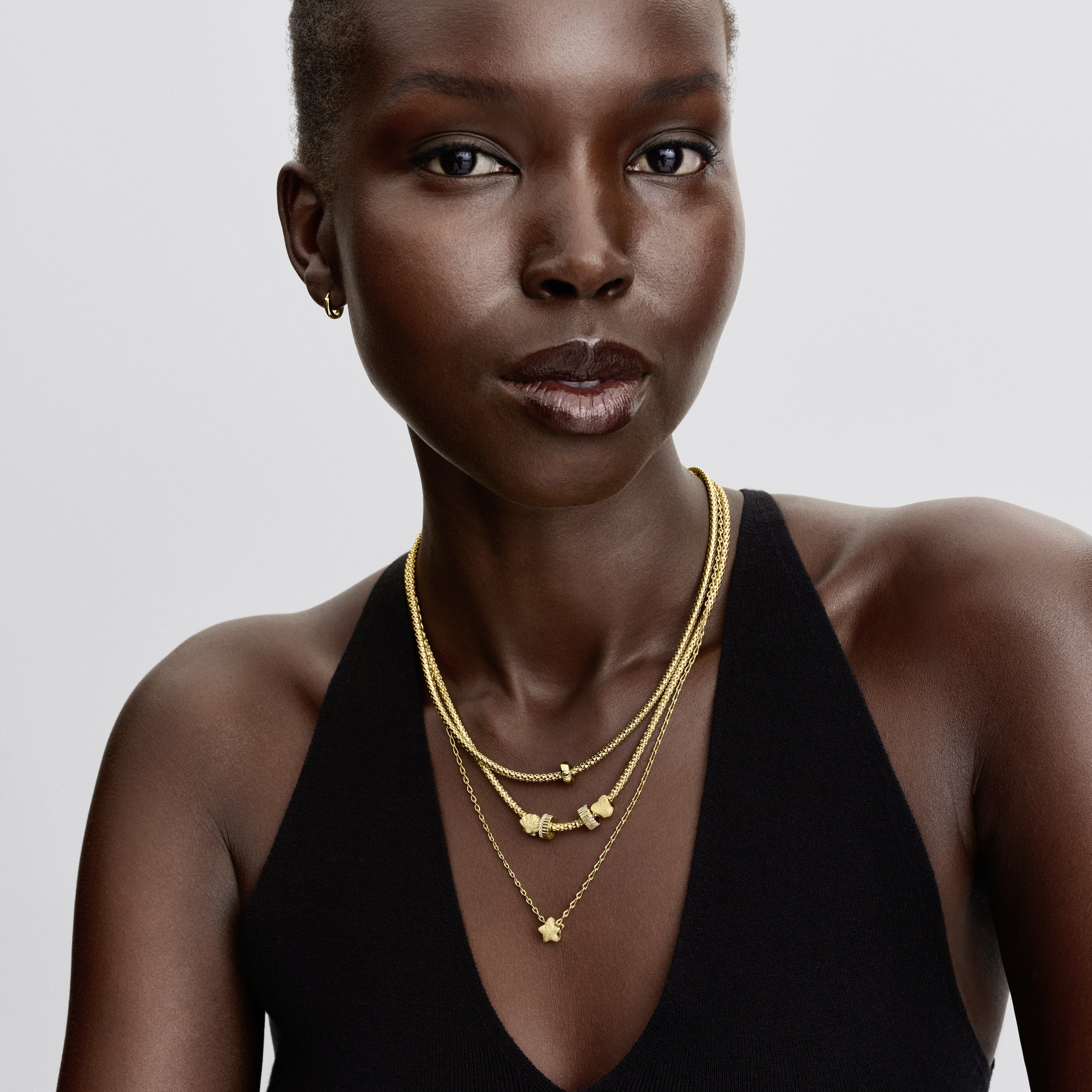 Textured Shell 14K Gold-Plated Mini Charm