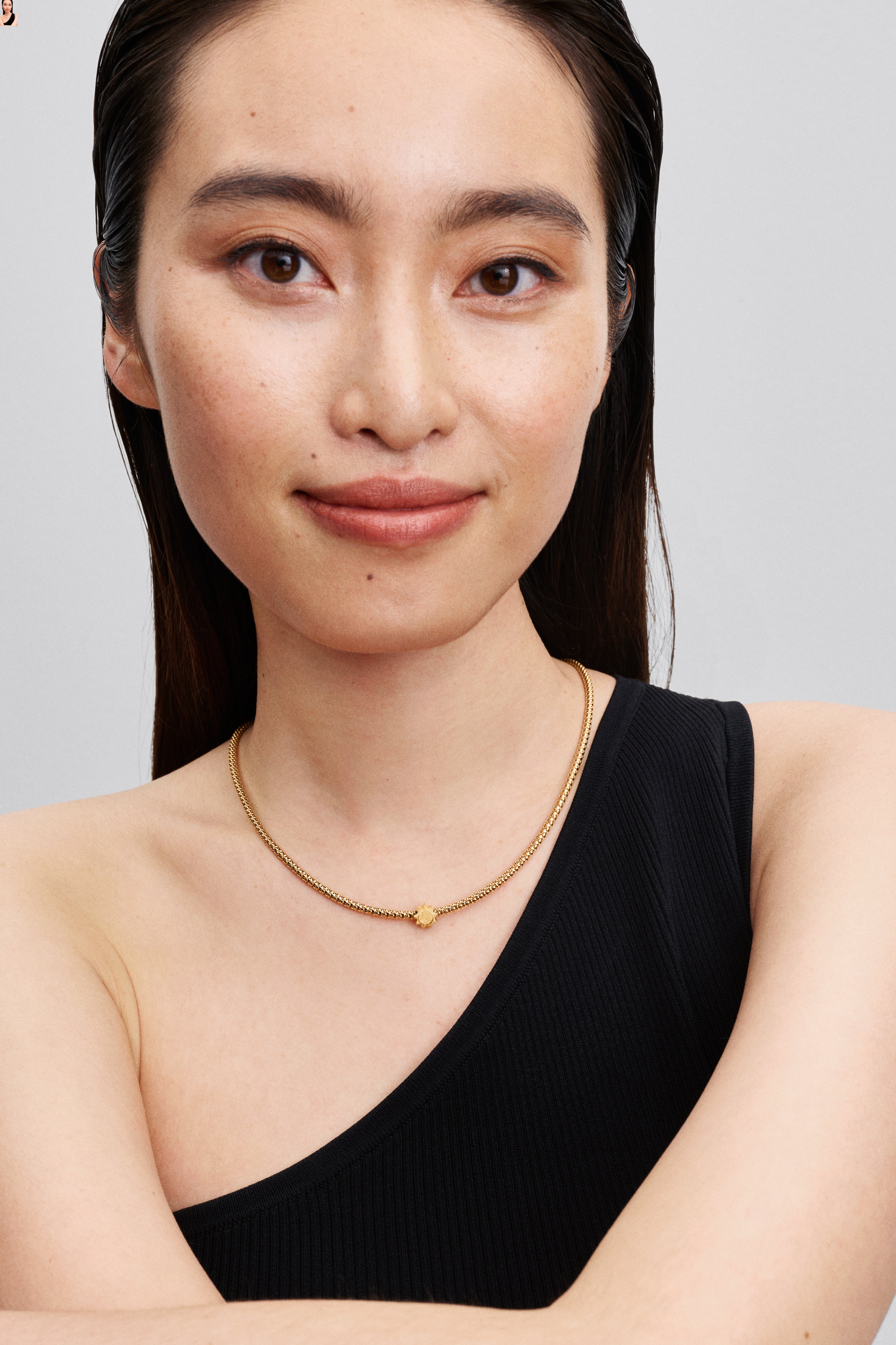 Textured Sun 14K Gold-Plated Mini Charm