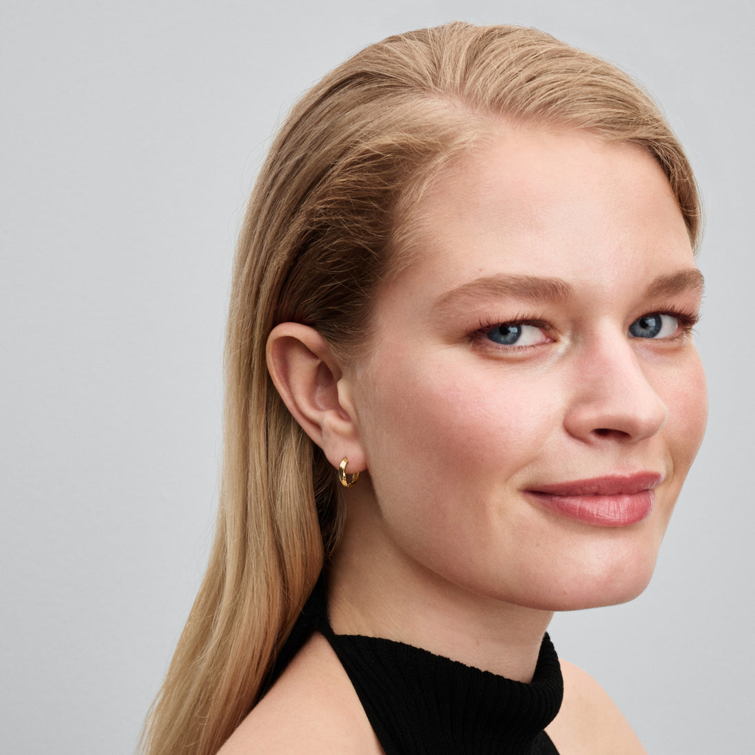 Twisted 14K Gold-Plated Huggie Earrings