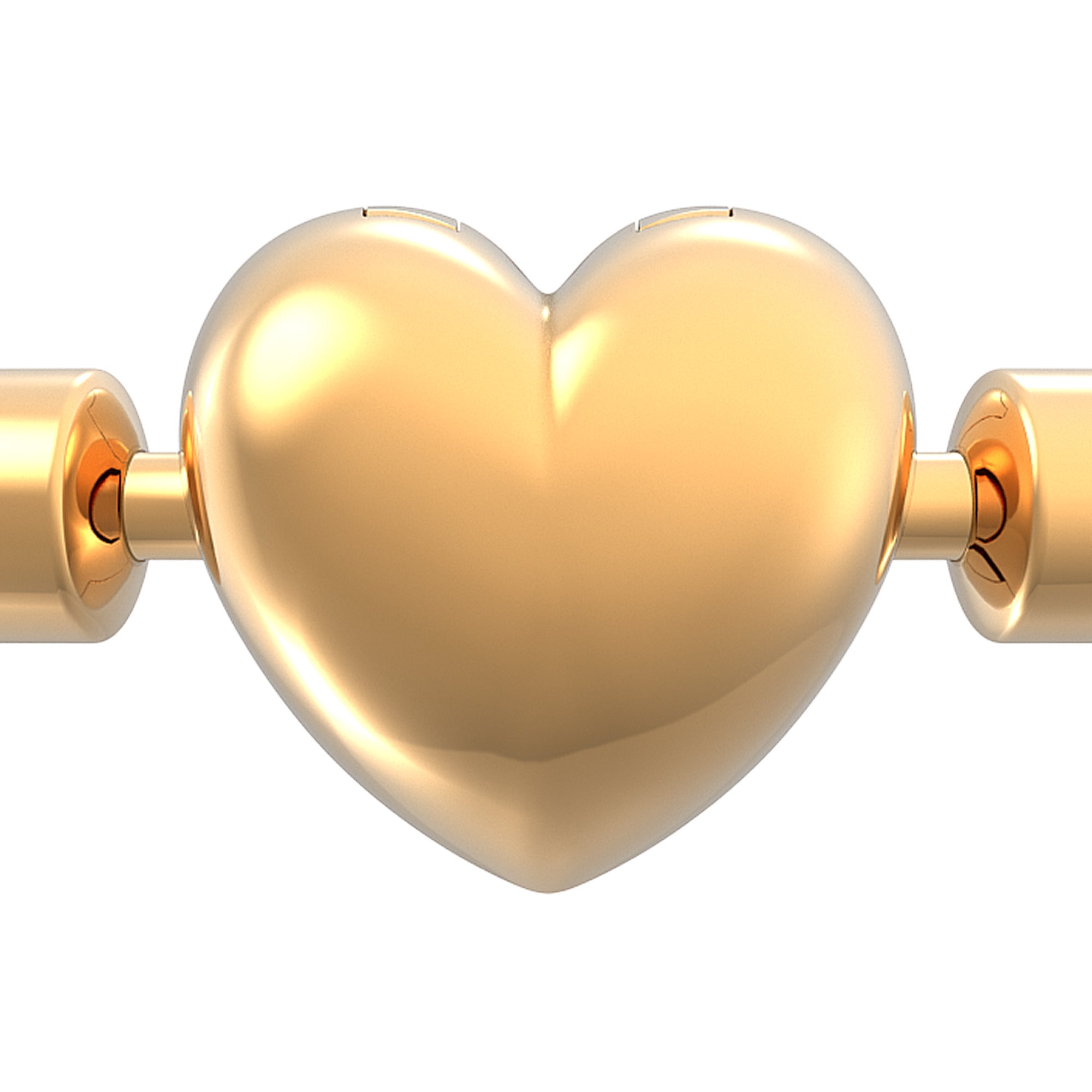 Twisted Snake Chain 14K Gold-Plated Bracelet With Engravable Heart Clasp