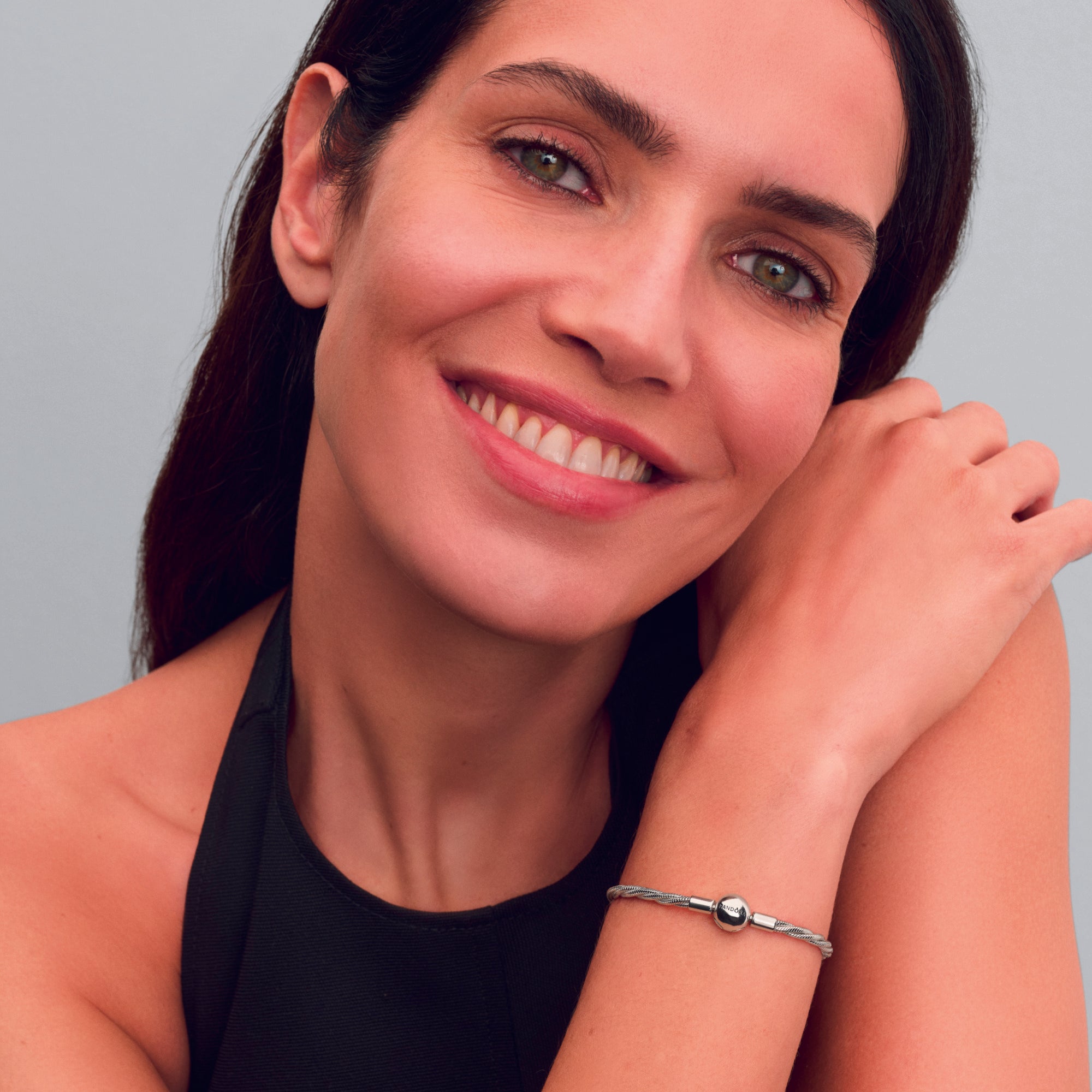 Twisted Snake Chain Sterling Silver Bracelet