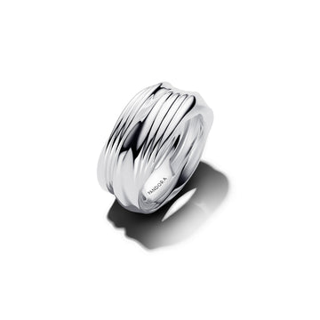Twisted Sterling Silver Ring Set
