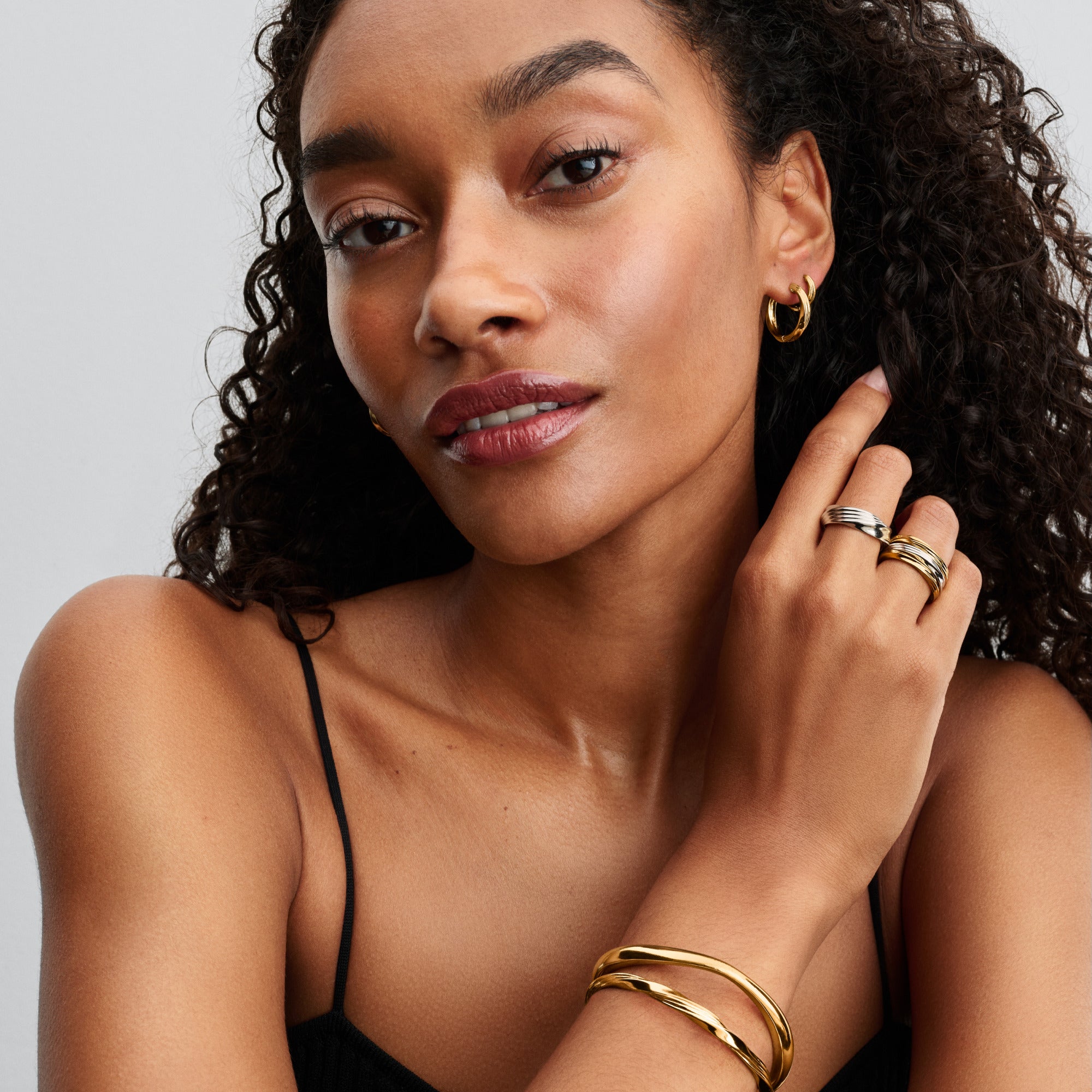 Twisted Sterling Silver Ring Set