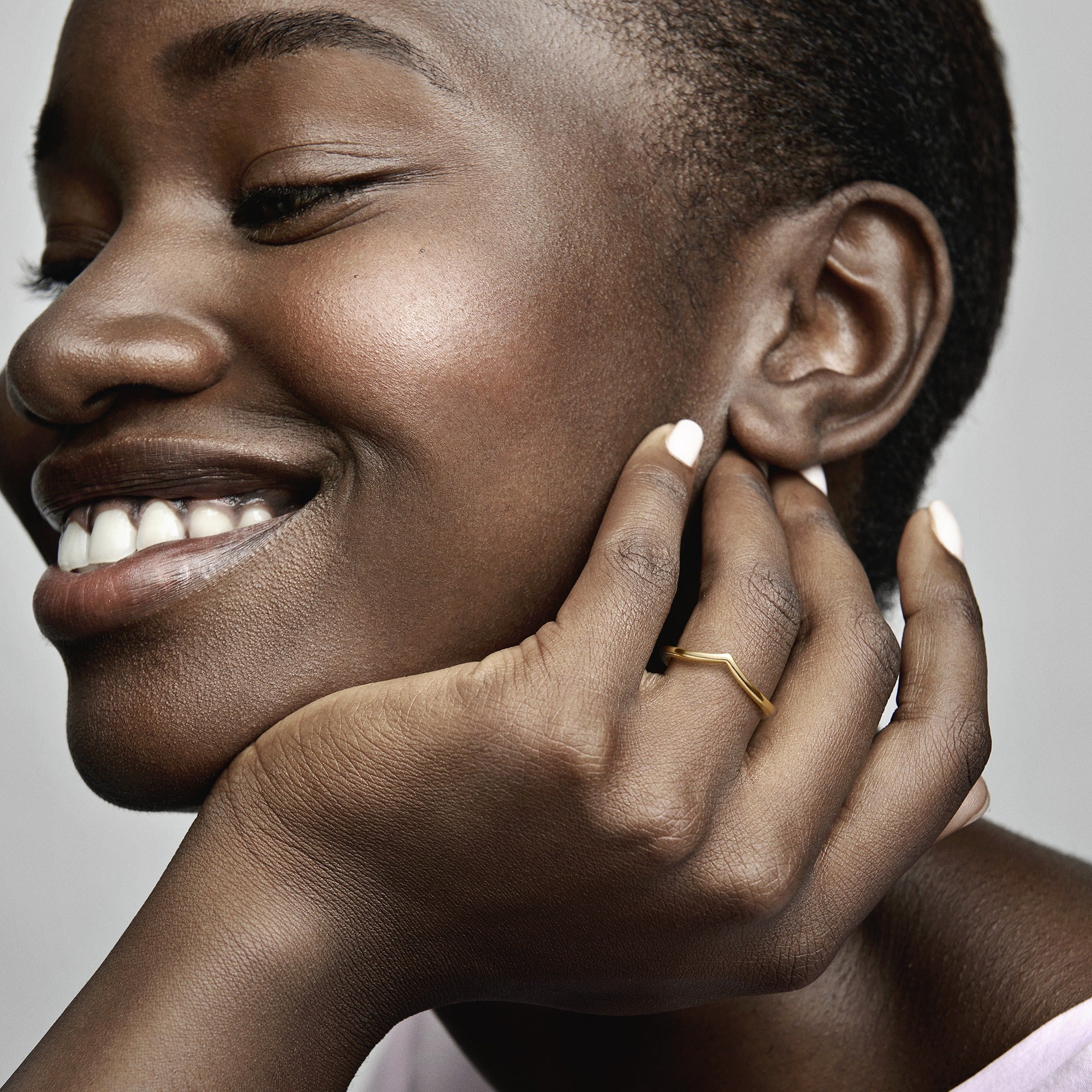 Wishbone 14K Gold-Plated Ring