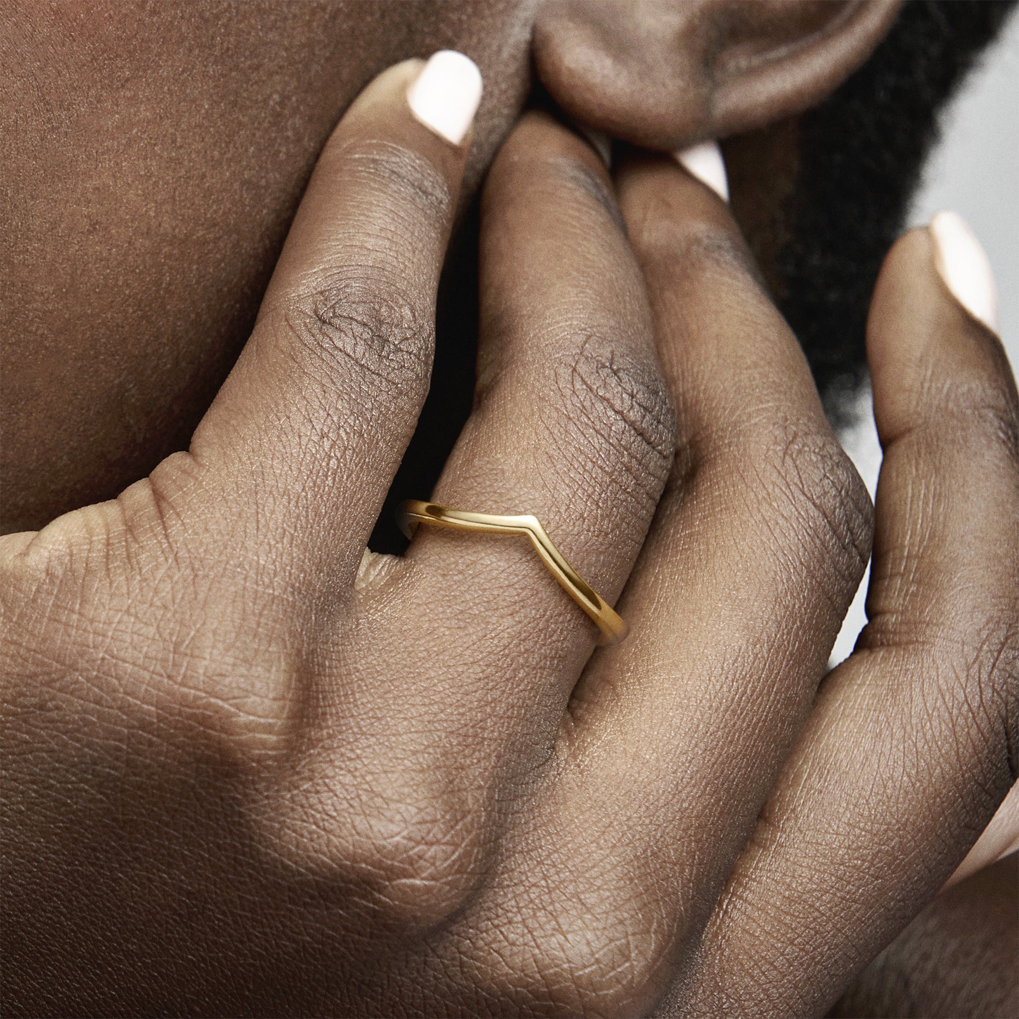 Wishbone 14K Gold-Plated Ring