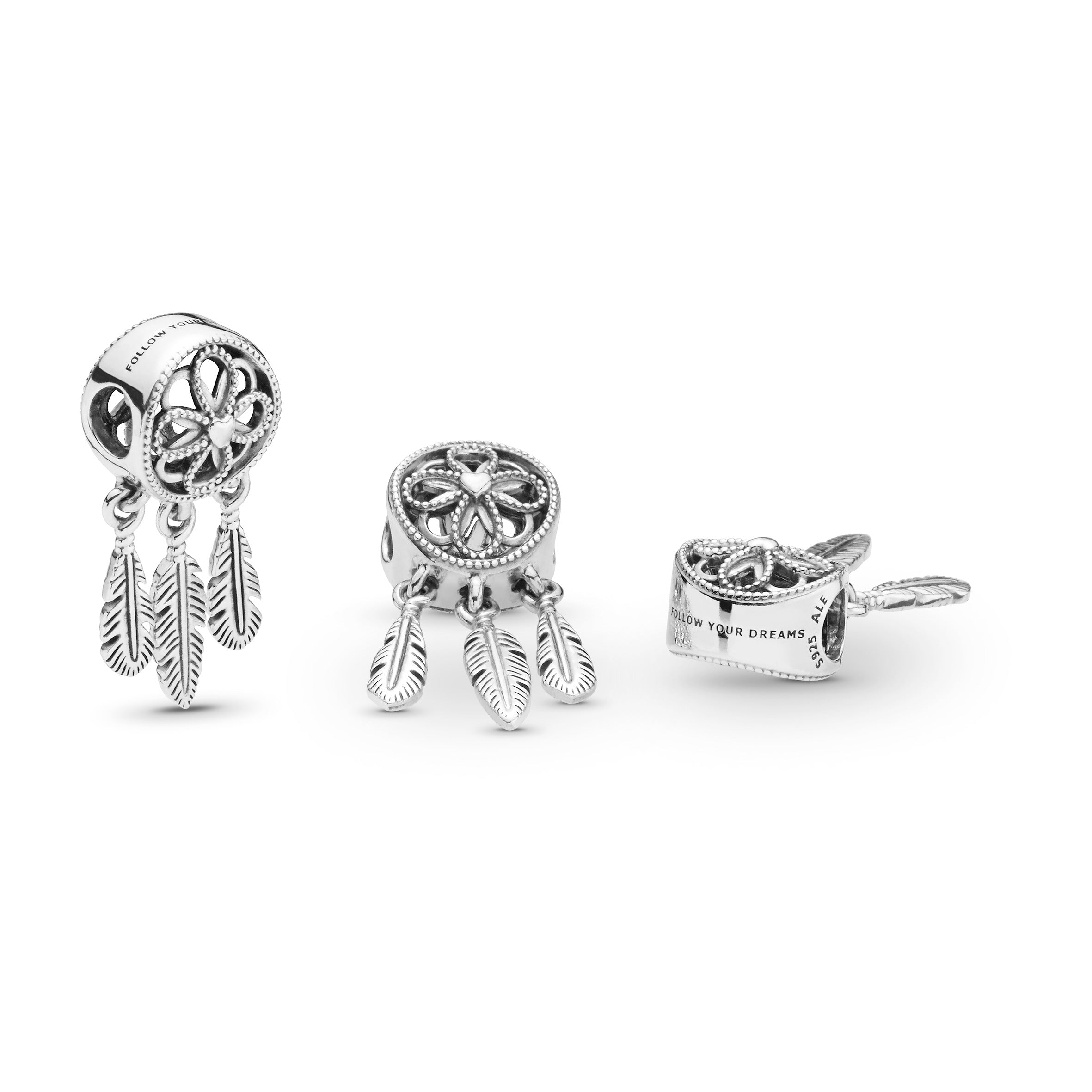 Dream Catcher Silver Charm