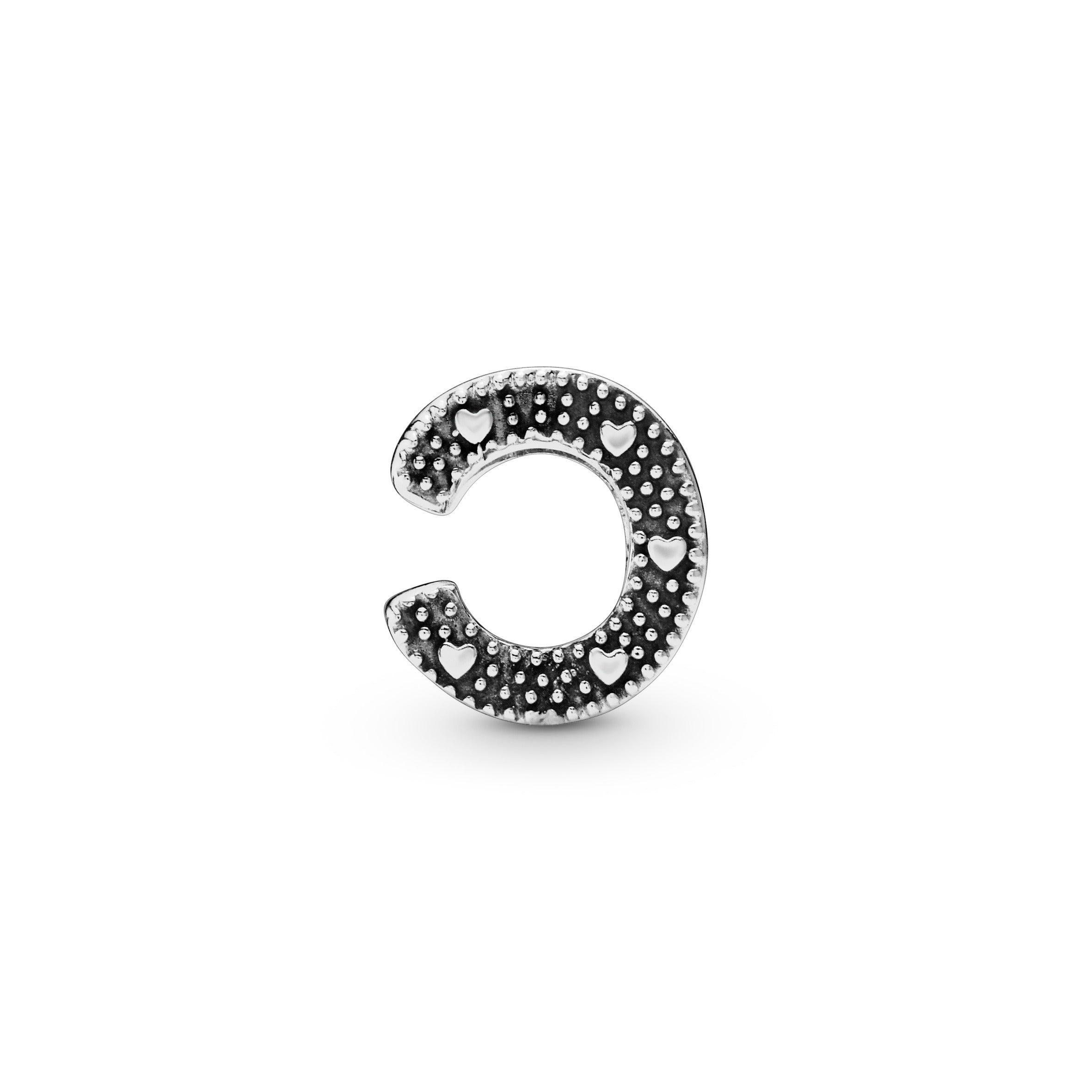 Letter C Silver Charm