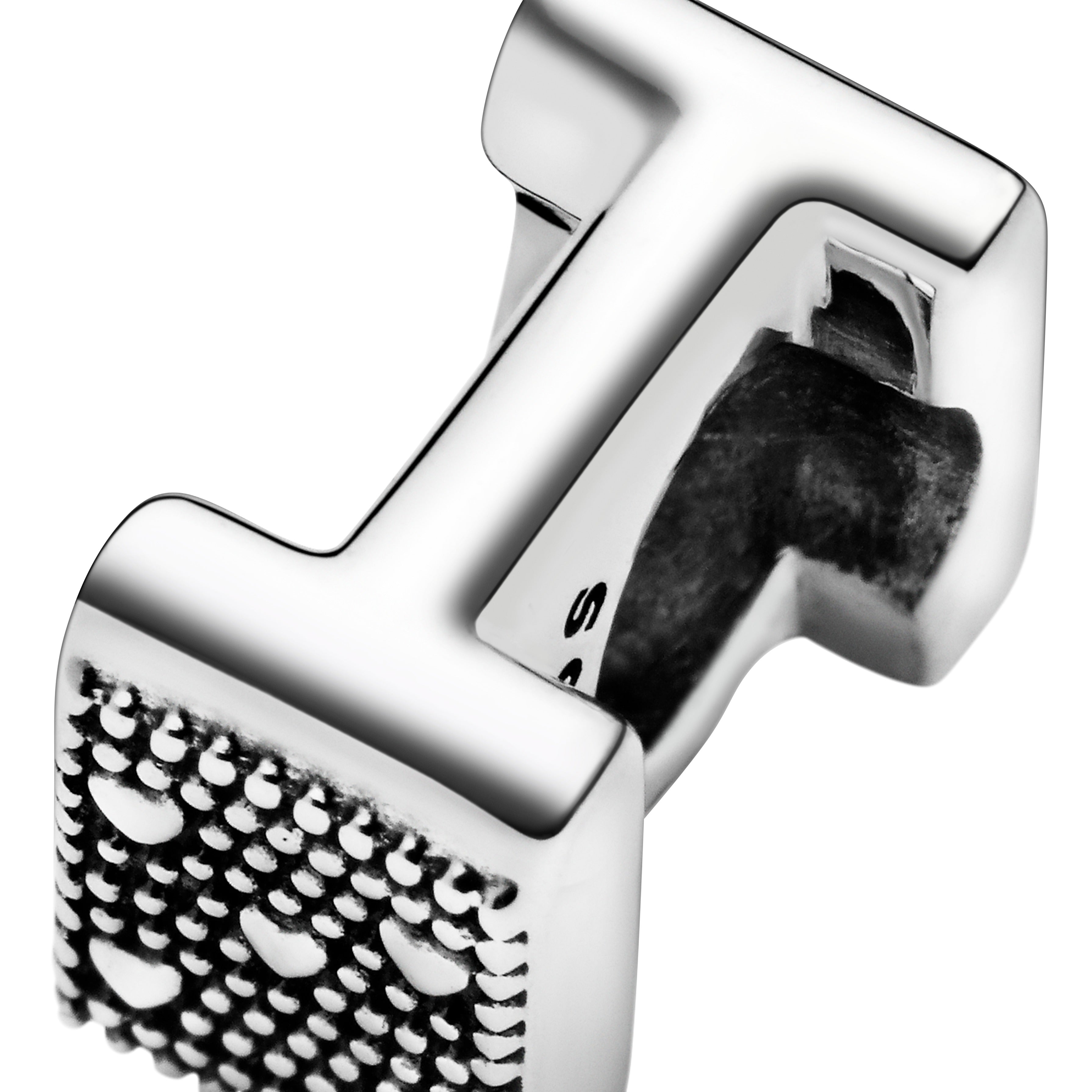Letter I Silver Charm