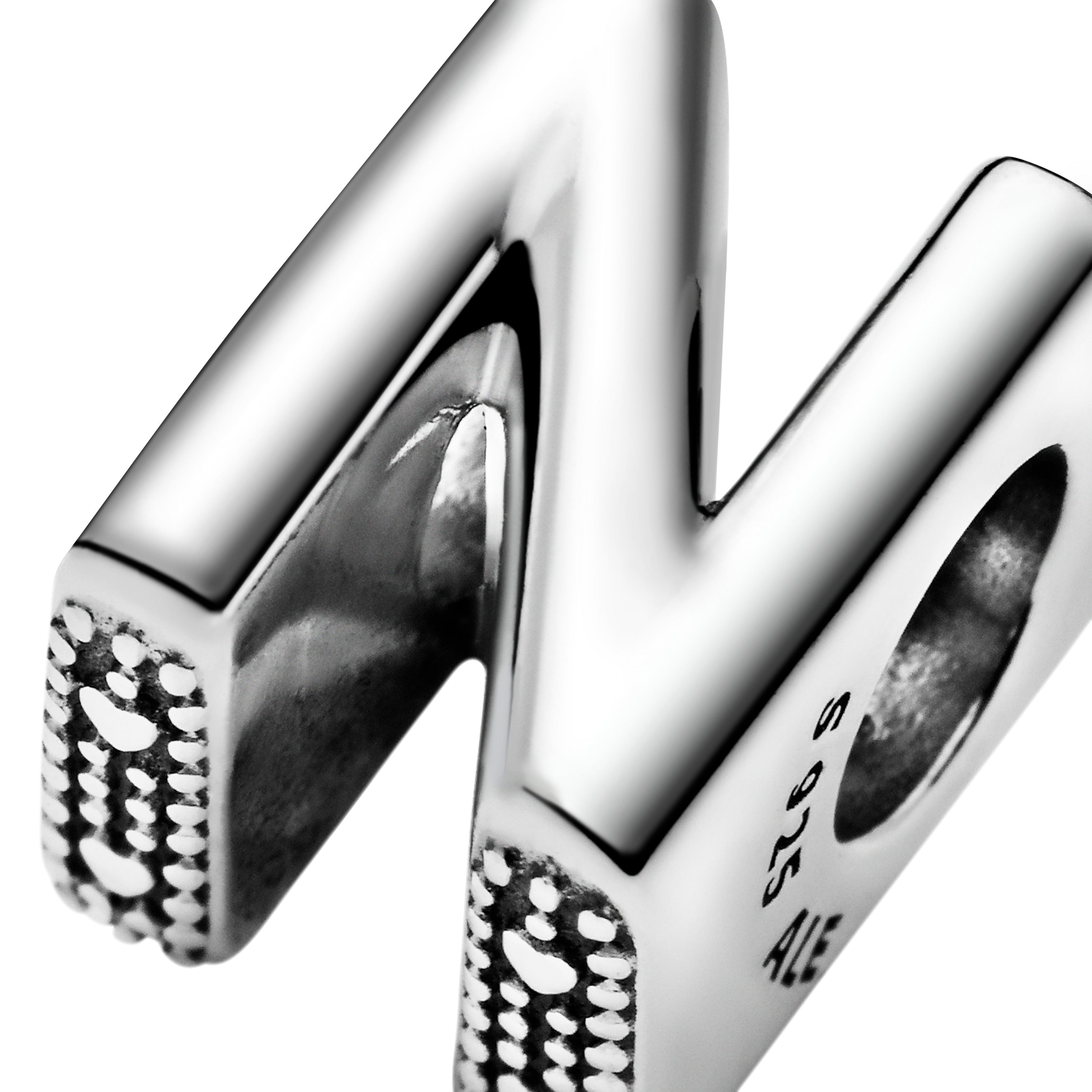 Letter N Silver Charm