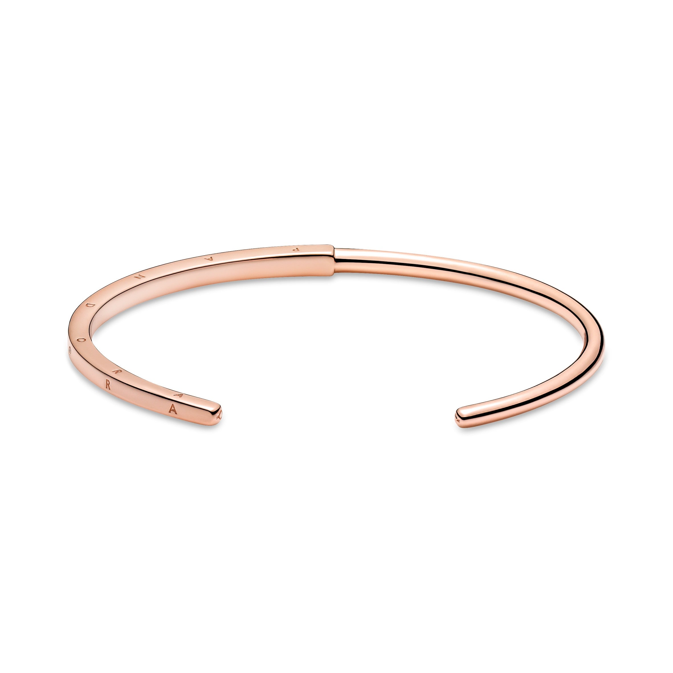 Pandora Logo 14K Rose Gold-Plated Open Bangle