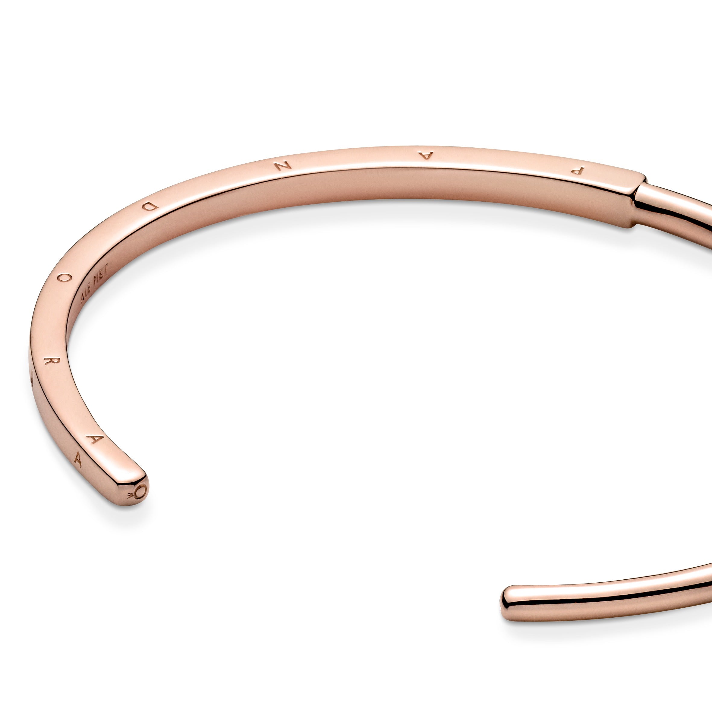 Pandora Logo 14K Rose Gold-Plated Open Bangle